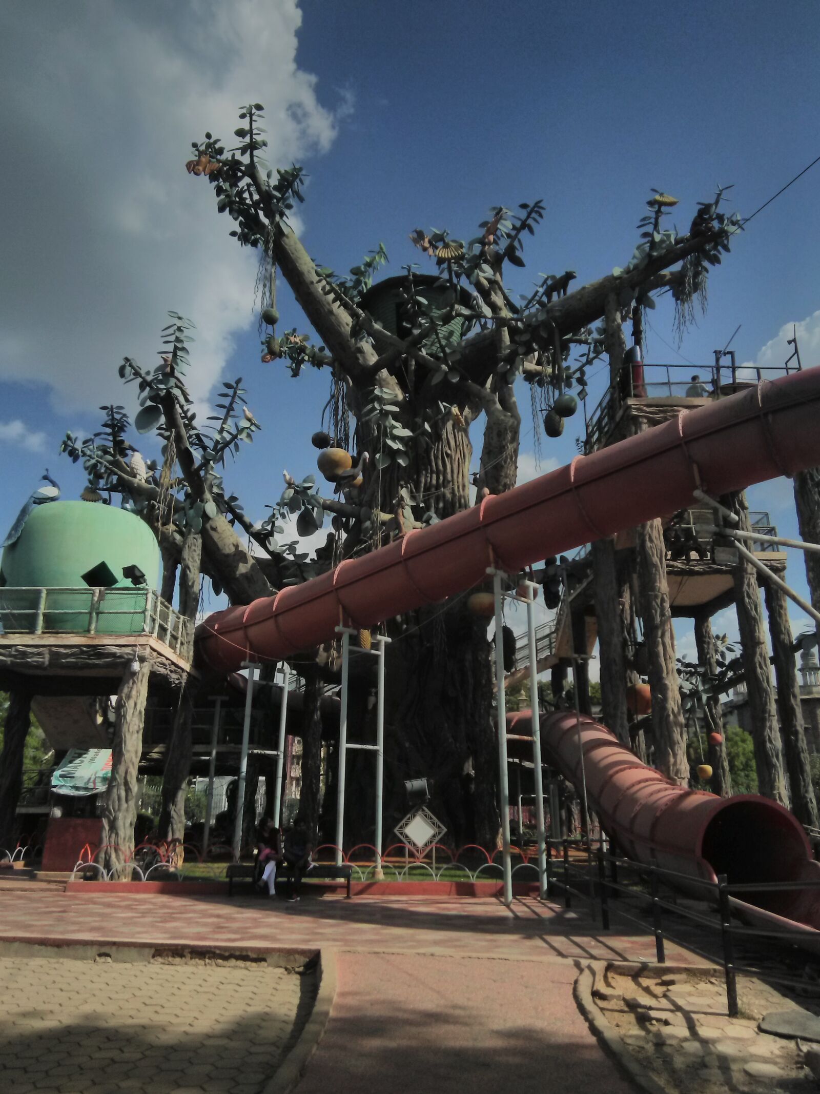 HMD Global Nokia 2 sample photo. Cloudy, water slide, artificial photography