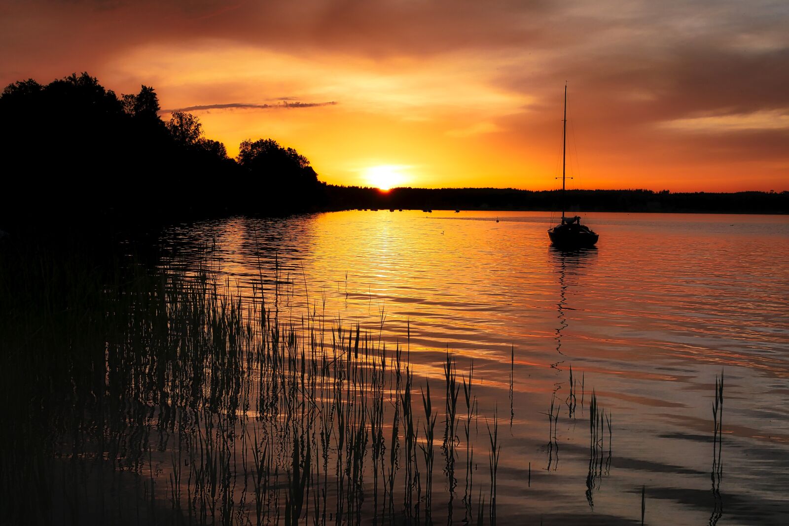 Panasonic Lumix DMC-GX8 sample photo. Lake, sunset, abendstimmung photography