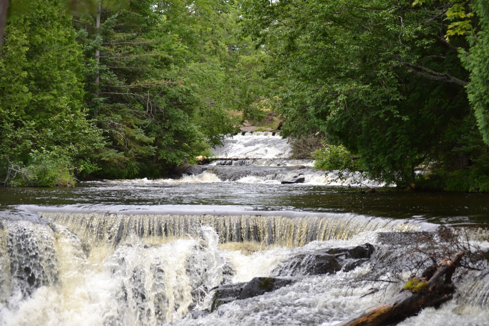 Nikon D3100 sample photo. Bond falls, michigan, waterfall photography