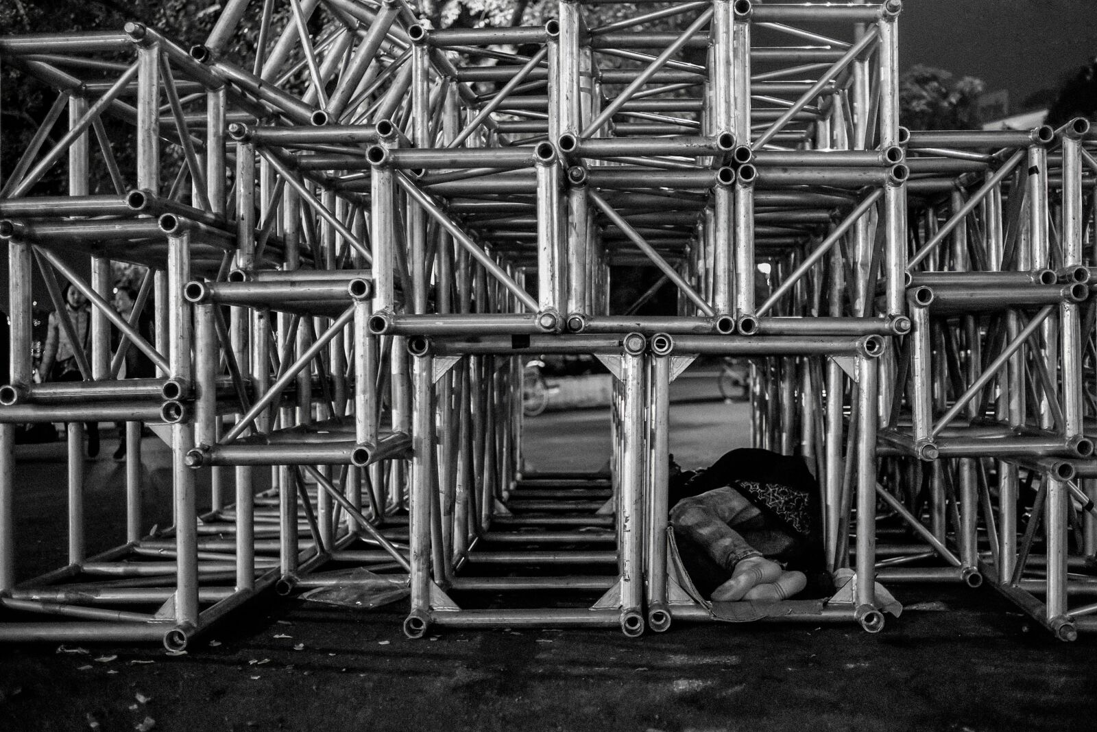 Nikon D750 sample photo. Homeless, beggar, sleeping photography