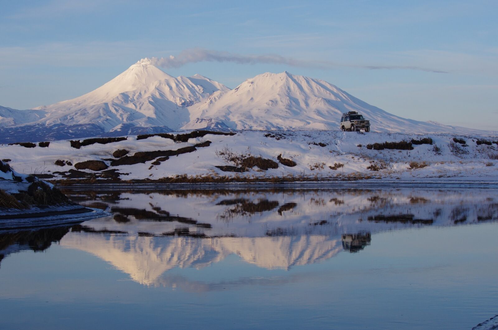 Pentax K-5 sample photo. Volcanoes, snowy mountains, vertices photography