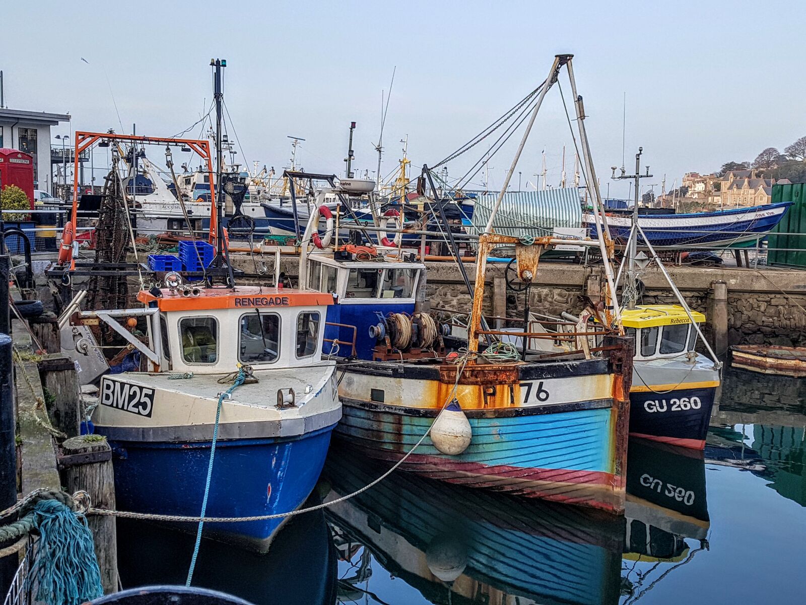 Samsung Galaxy S7 Edge sample photo. Brixham, harbour, trawlers photography