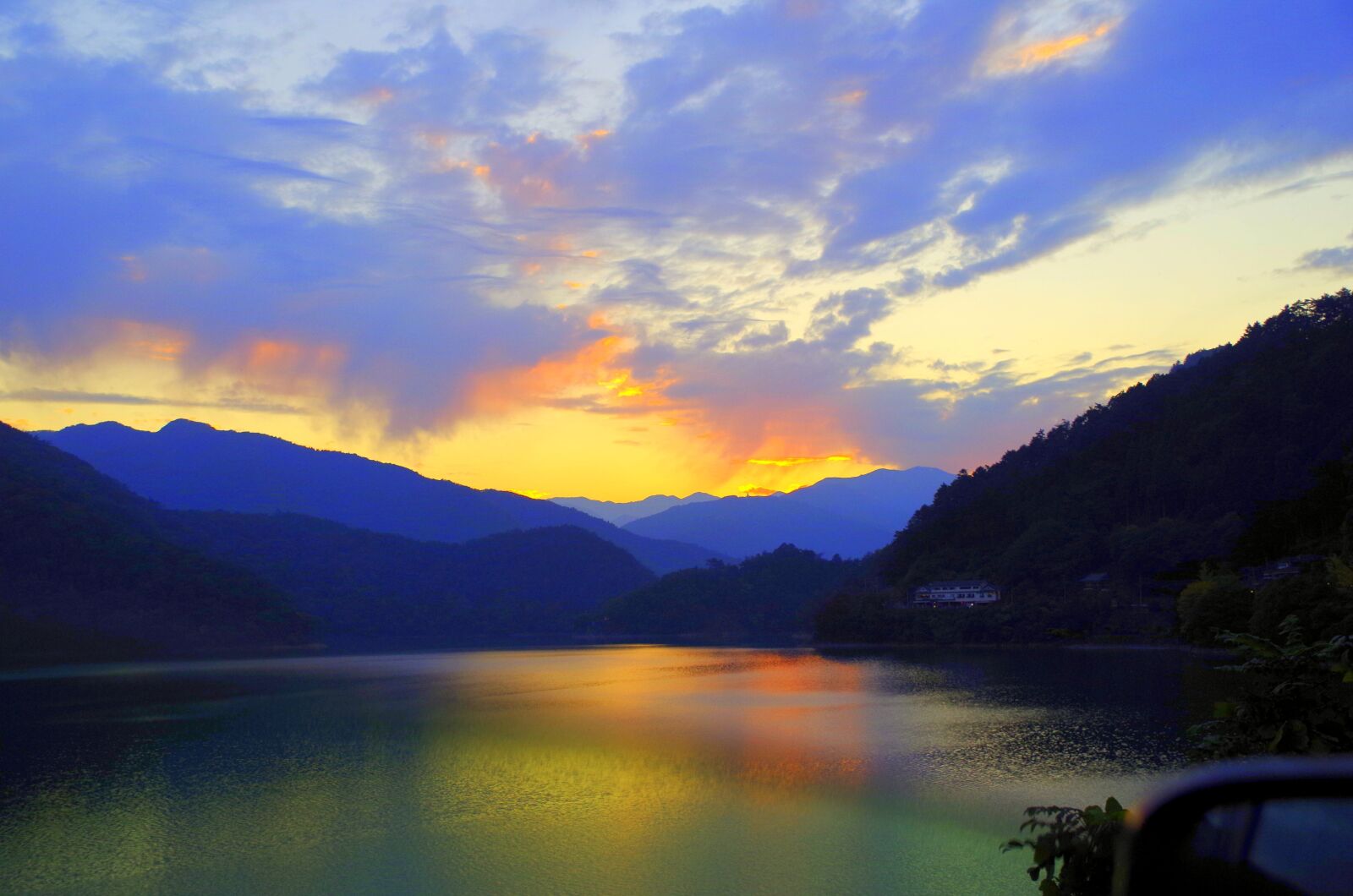 Pentax K-30 sample photo. Sunset, japan, lake photography