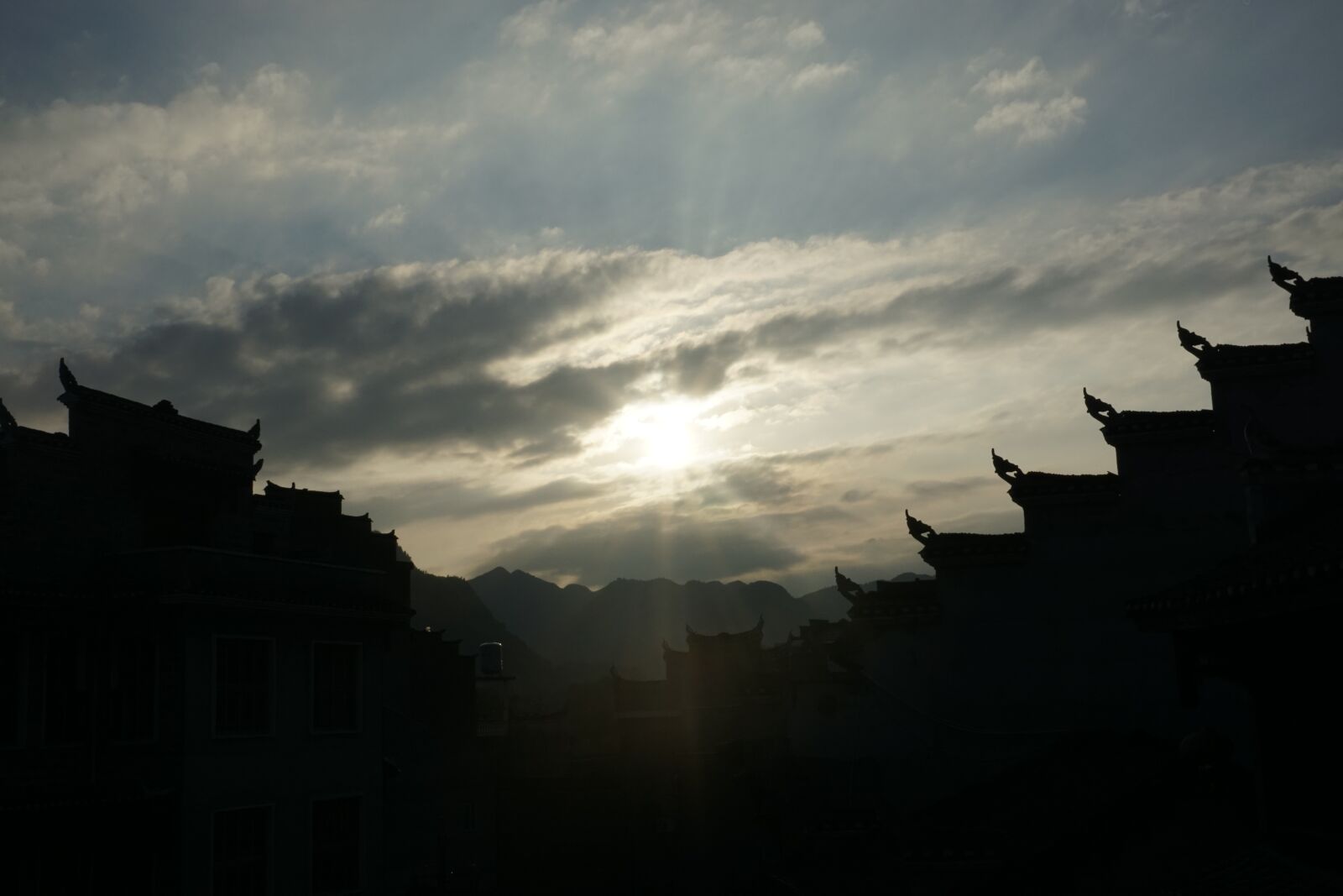 Sony a6000 sample photo. Sunset, ancient, silhouette photography