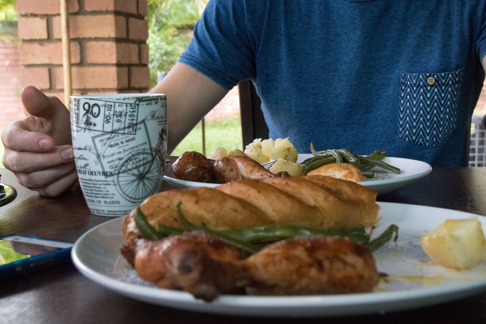 Canon EOS 7D Mark II sample photo. Beans, chicken, dinner, table photography