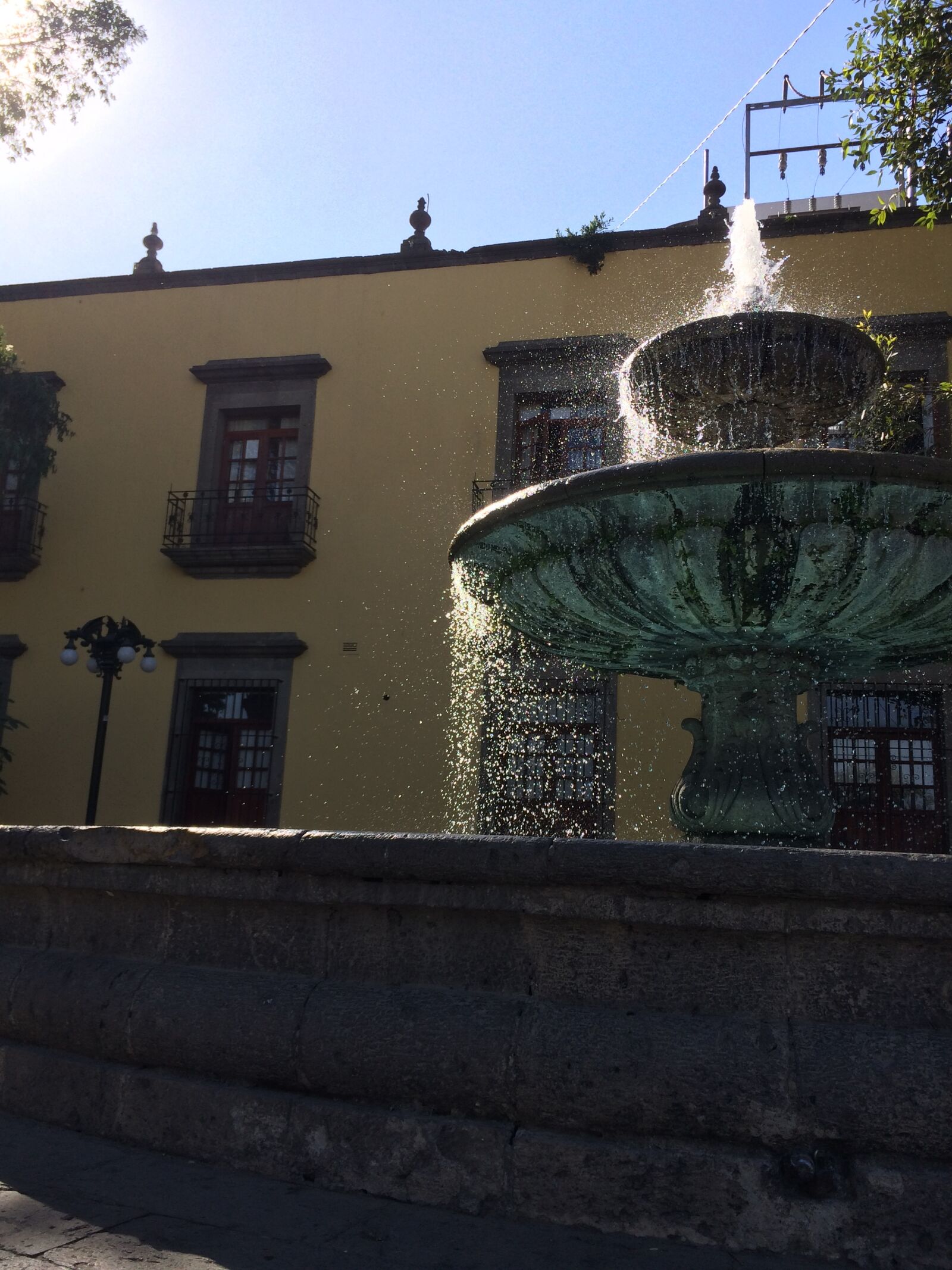 iPhone 5s back camera 4.15mm f/2.2 sample photo. Fountain, in, zapopan, historic photography