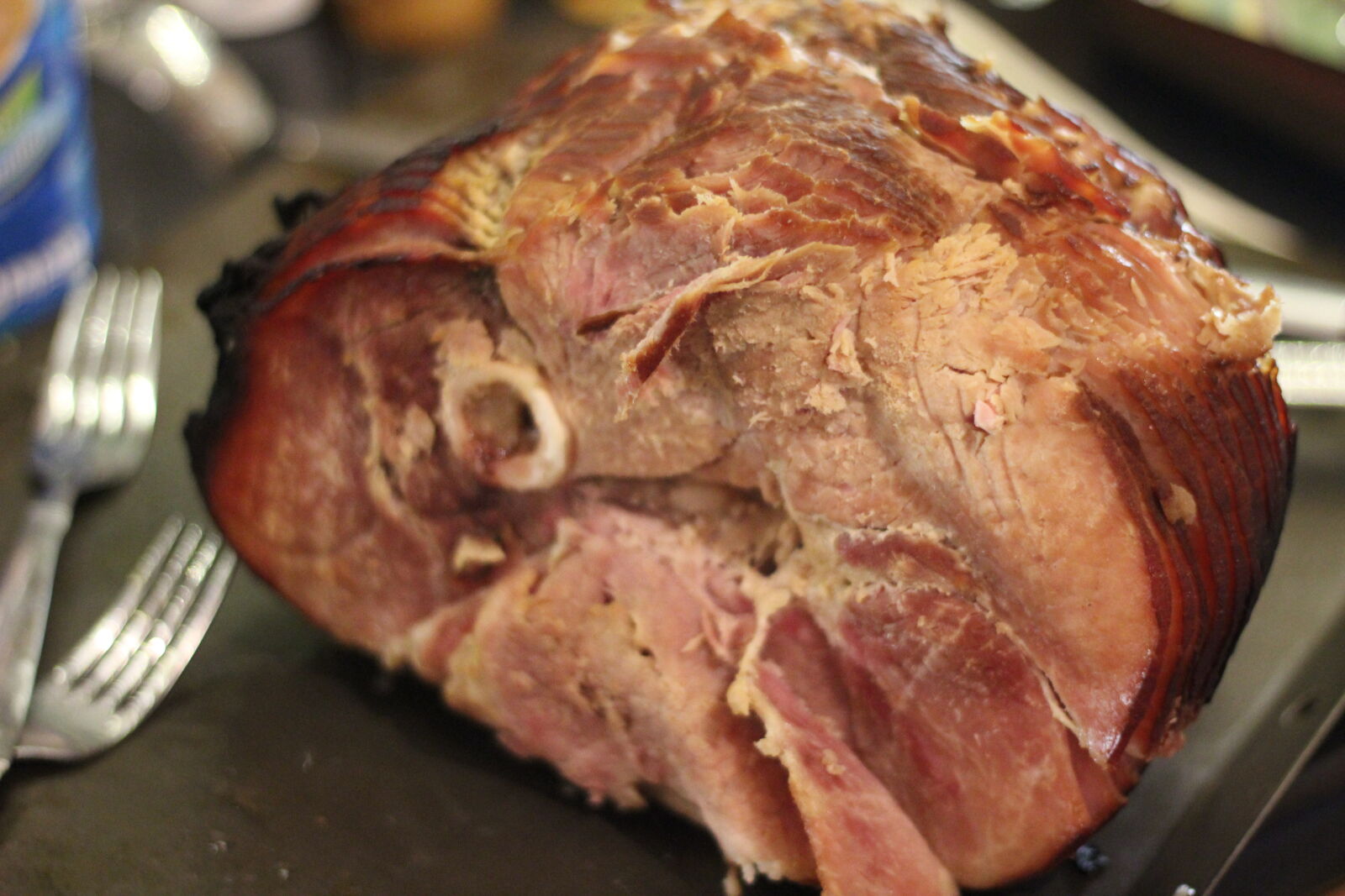 Canon EF 50mm F1.8 STM sample photo. Dinner, food, ham, recipe photography