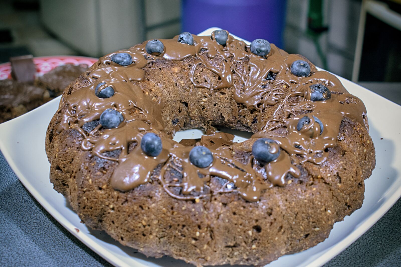 Nikon D3300 sample photo. Torta, arándanos, cake photography