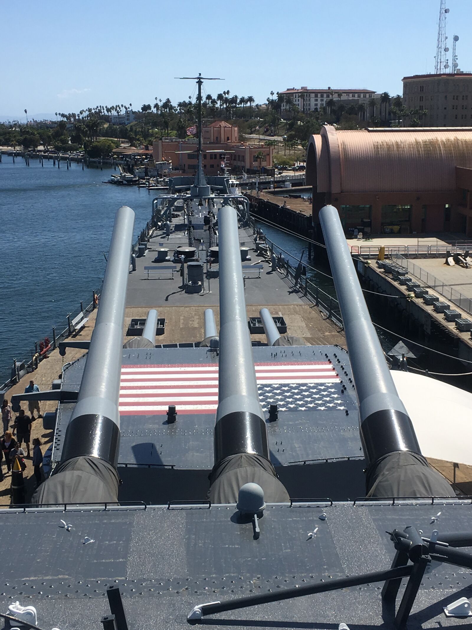 Apple iPhone 6s sample photo. Battleship, big, guns, guns photography