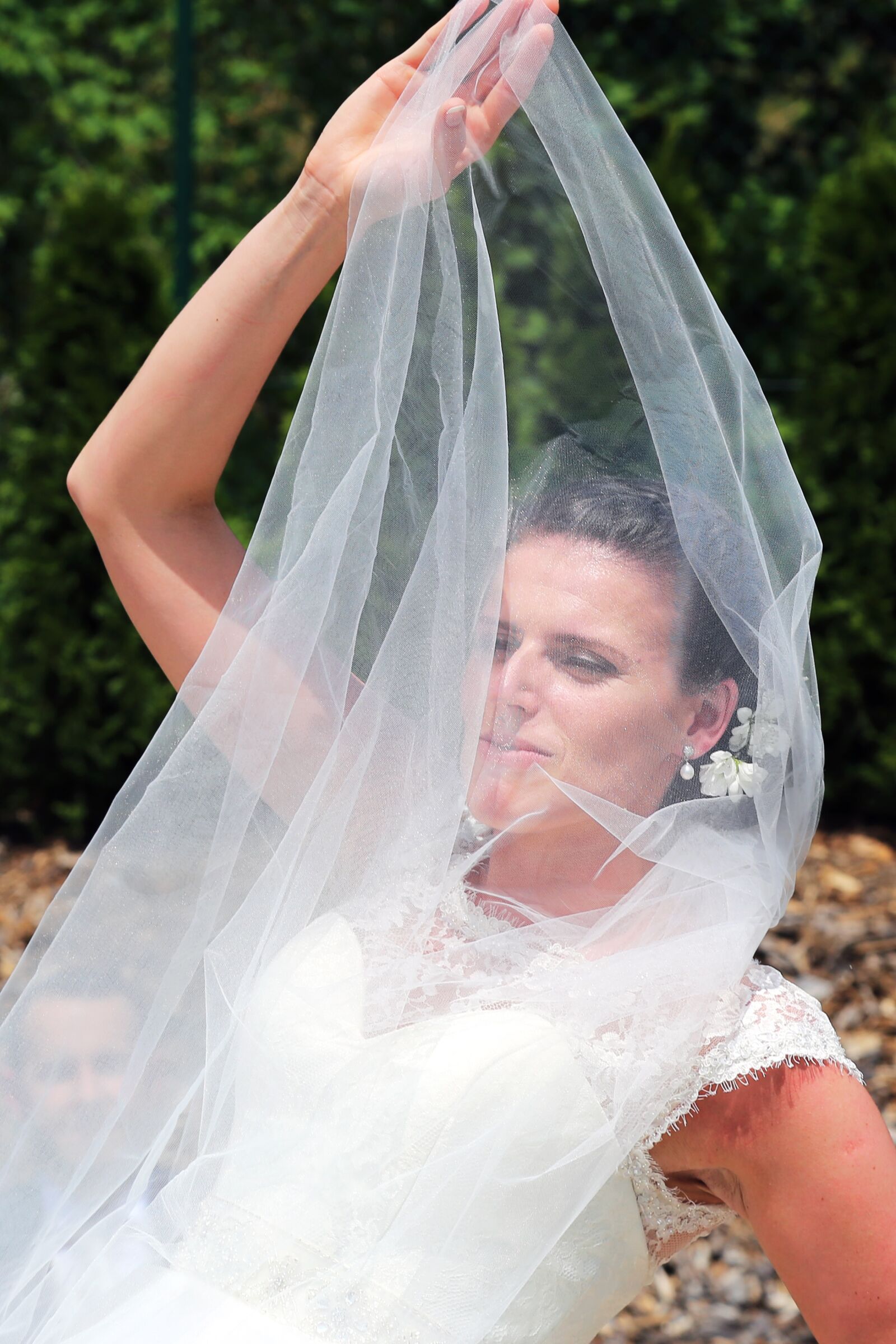 Canon EOS 6D + Canon EF 24-105mm F4L IS USM sample photo. Bride, the veil, wedding photography