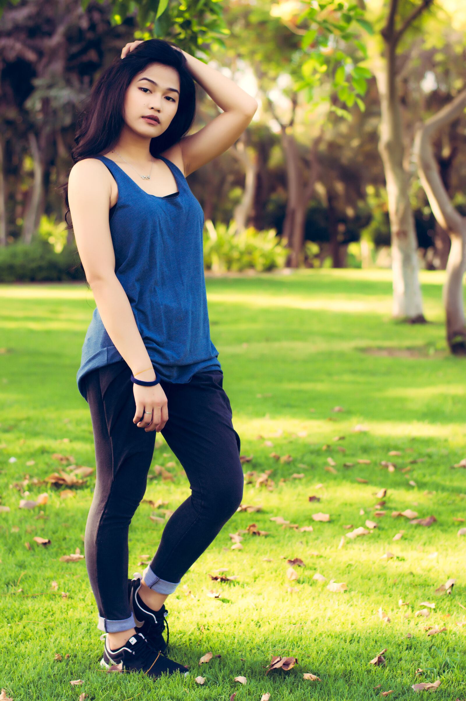 Nikon D3200 + Nikon AF-S Nikkor 50mm F1.8G sample photo. Beautiful, female, girl, grass photography