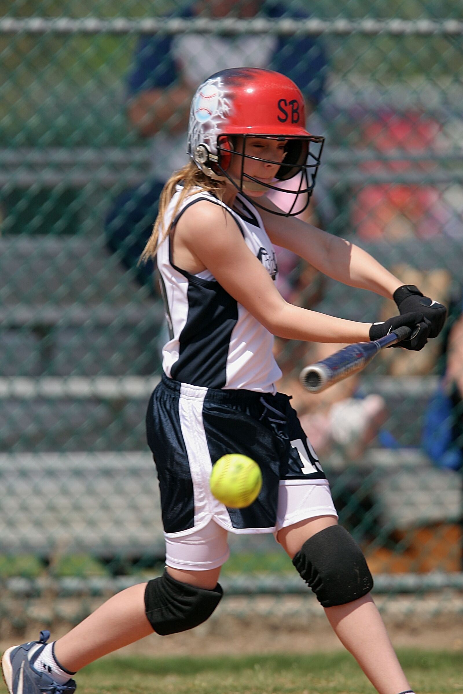 Canon EOS 20D sample photo. Softball, batter, female photography