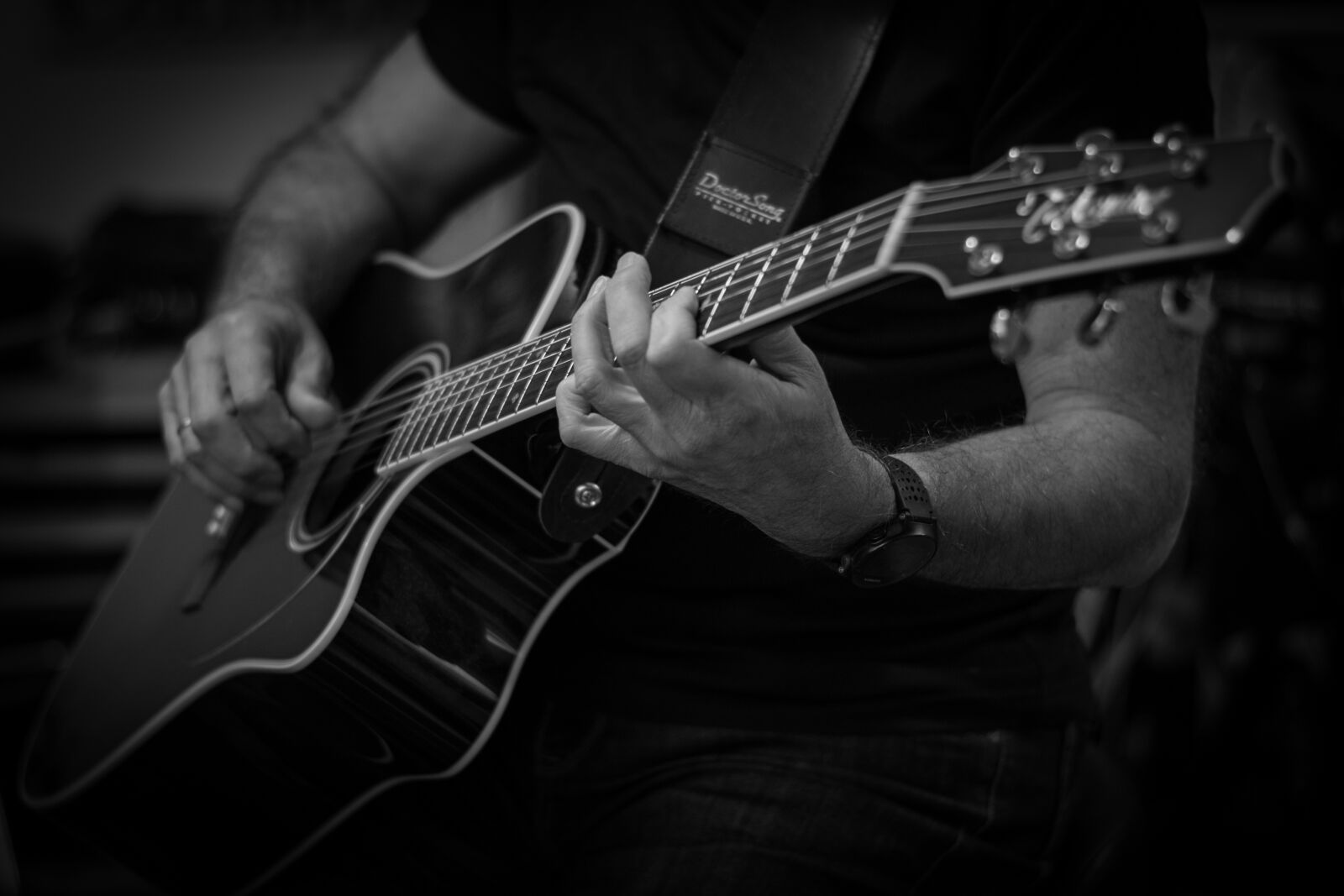 Nikon D5500 sample photo. Guitar, guitarist, guitar player photography