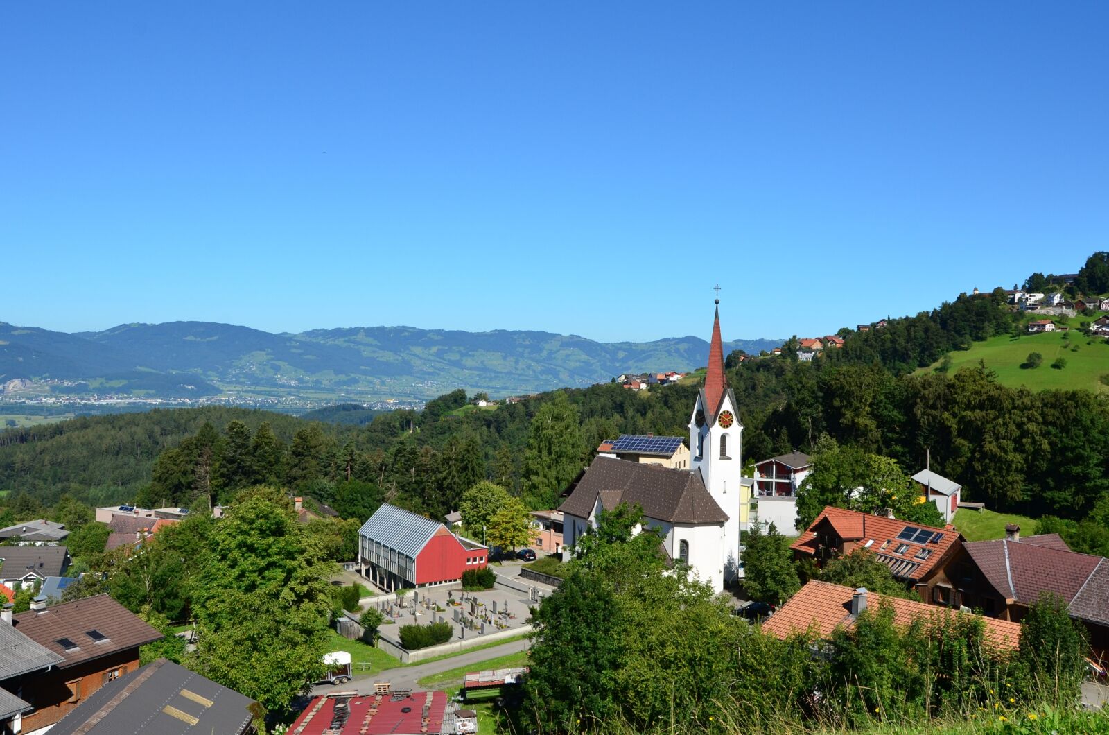 Nikon D5100 sample photo. Mountain, church, village photography