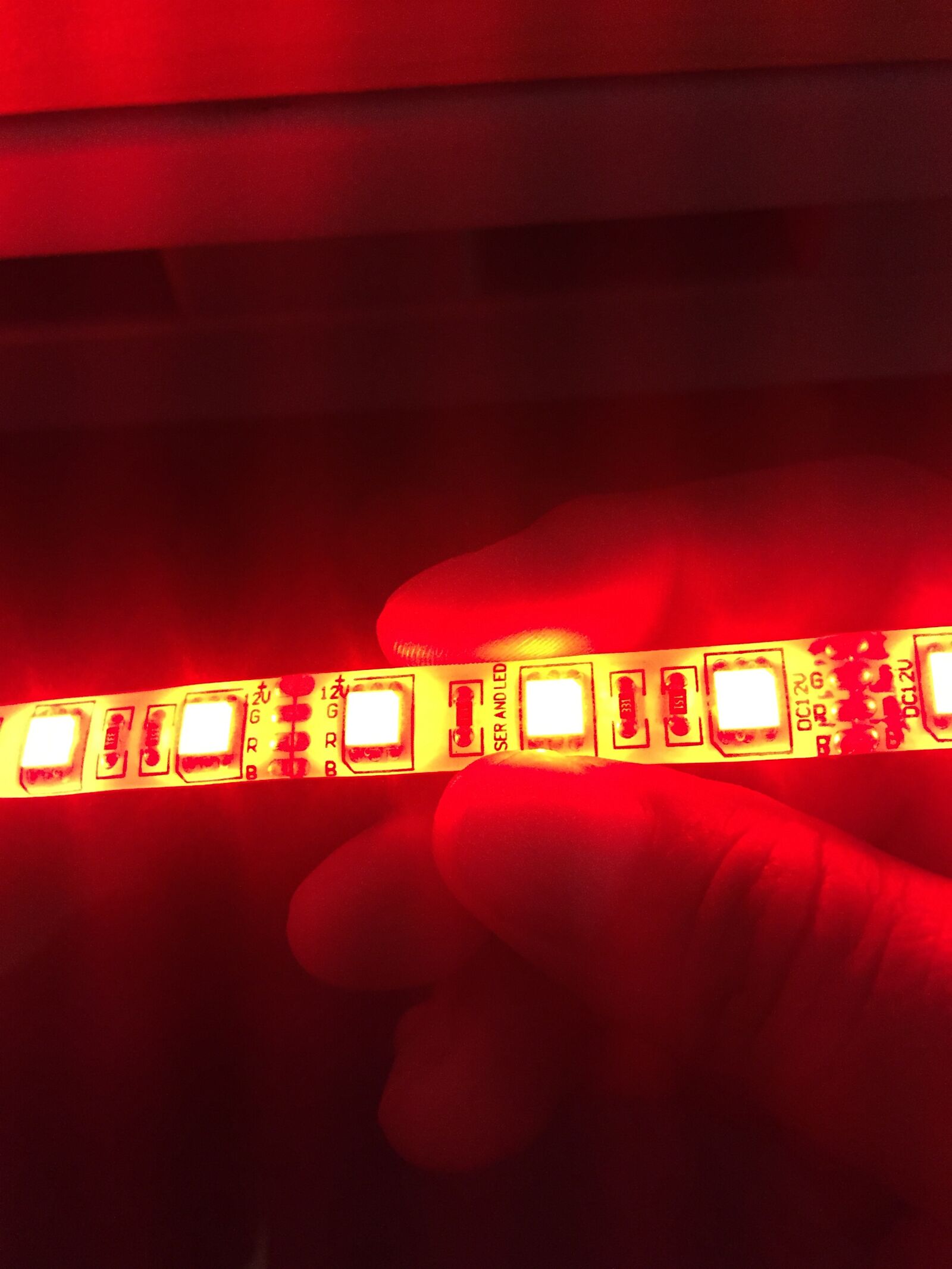 Apple iPhone 6 sample photo. Led, lighting, red photography