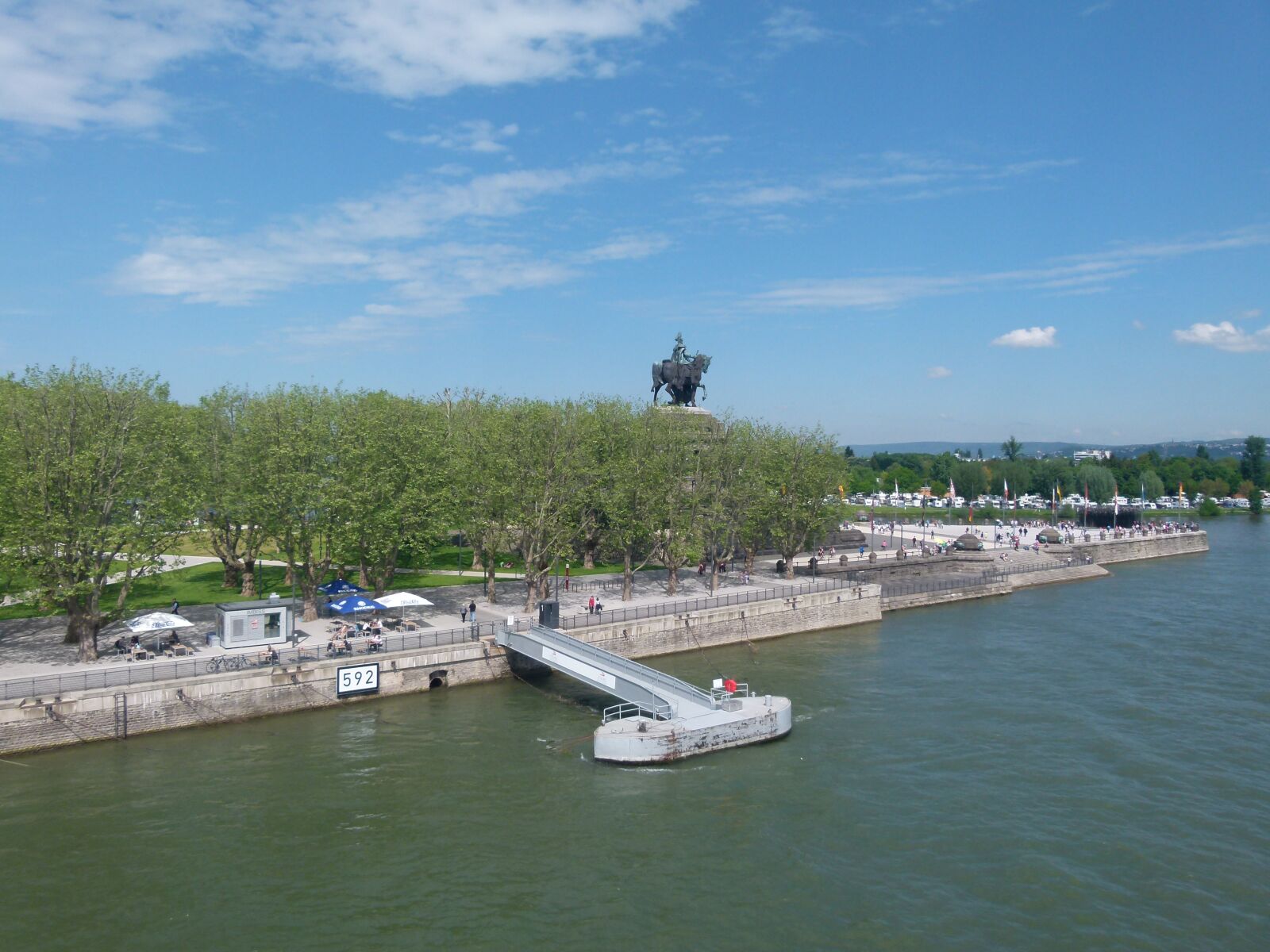 Panasonic Lumix DMC-FZ100 sample photo. Rhine, koblenz, german corner photography