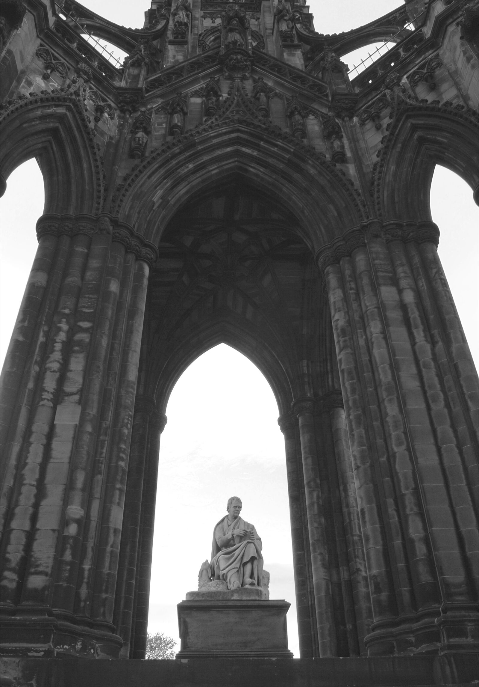 Nikon D3000 sample photo. Edinburgh, monument, fountain photography