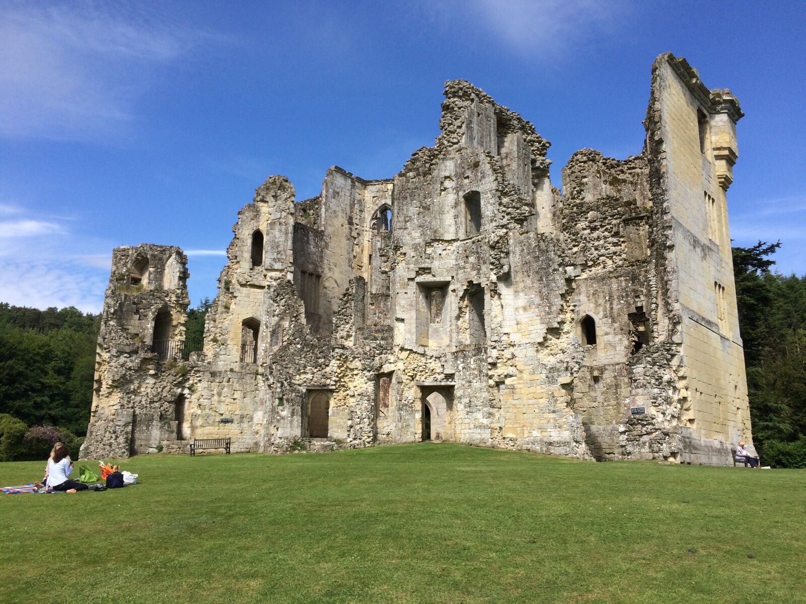 iPhone 5s back camera 4.15mm f/2.2 sample photo. Old wardour castle, castle photography
