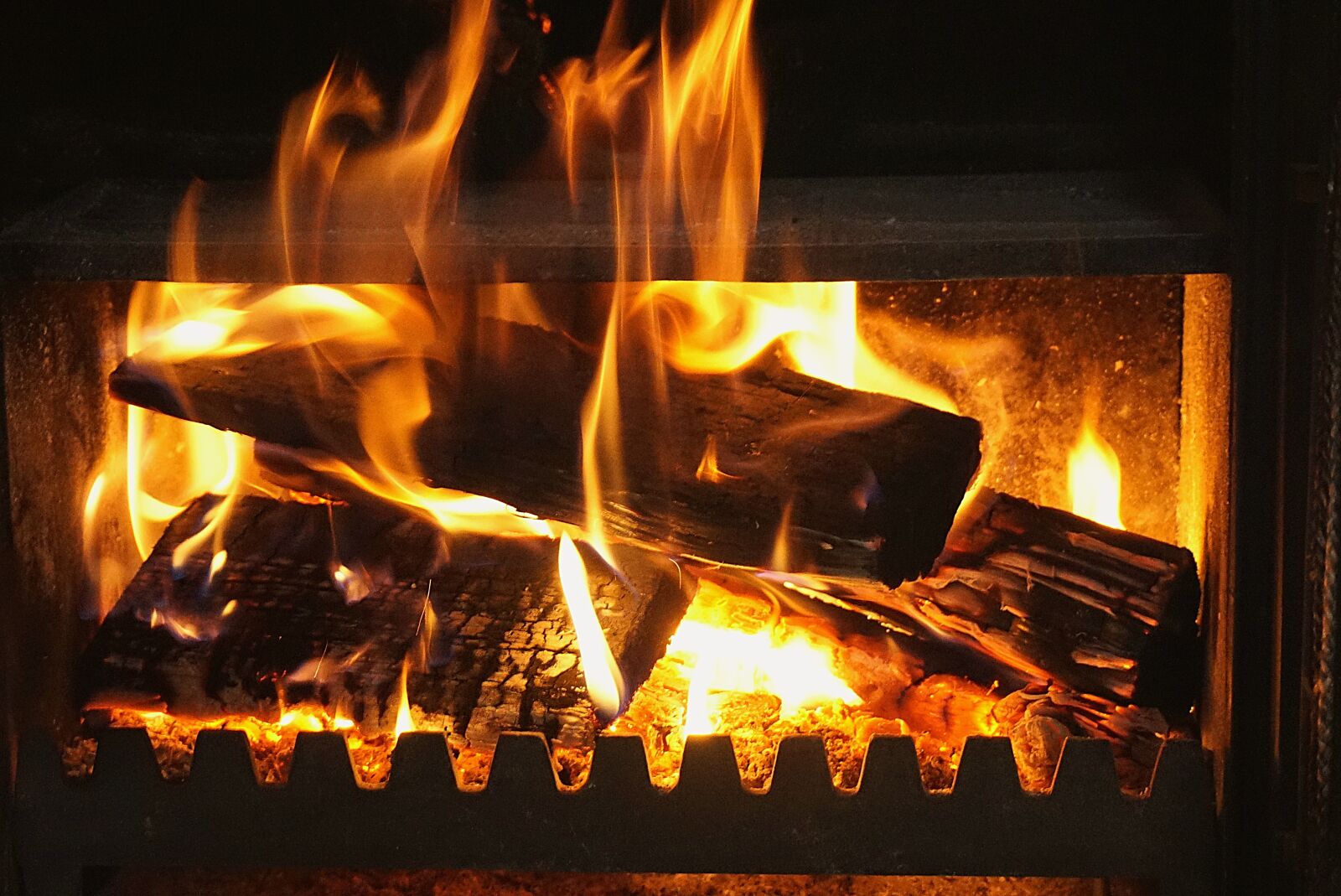 Sony a6000 sample photo. Fireplace, fire, the flame photography