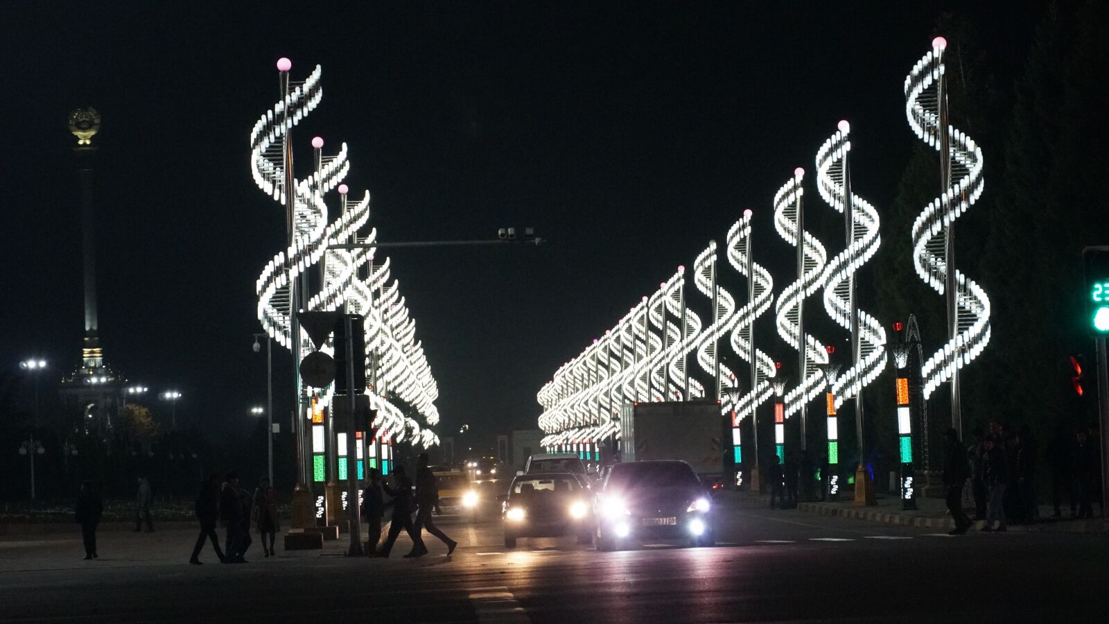 Sony a6500 sample photo. Dushanbe, night, street photography