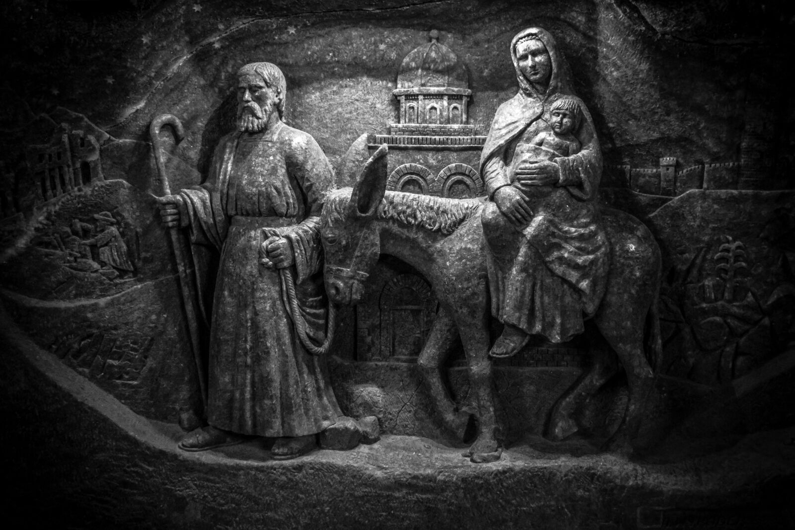 Nikon D3300 sample photo. Wieliczka salt mine, underground photography
