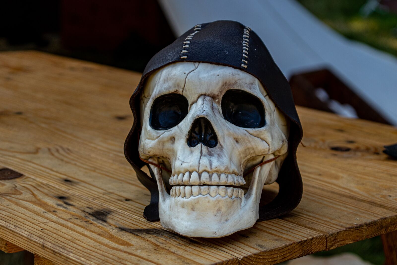 Canon TS-E 90mm F2.8 Tilt-Shift sample photo. Skull, medieval, skeleton photography