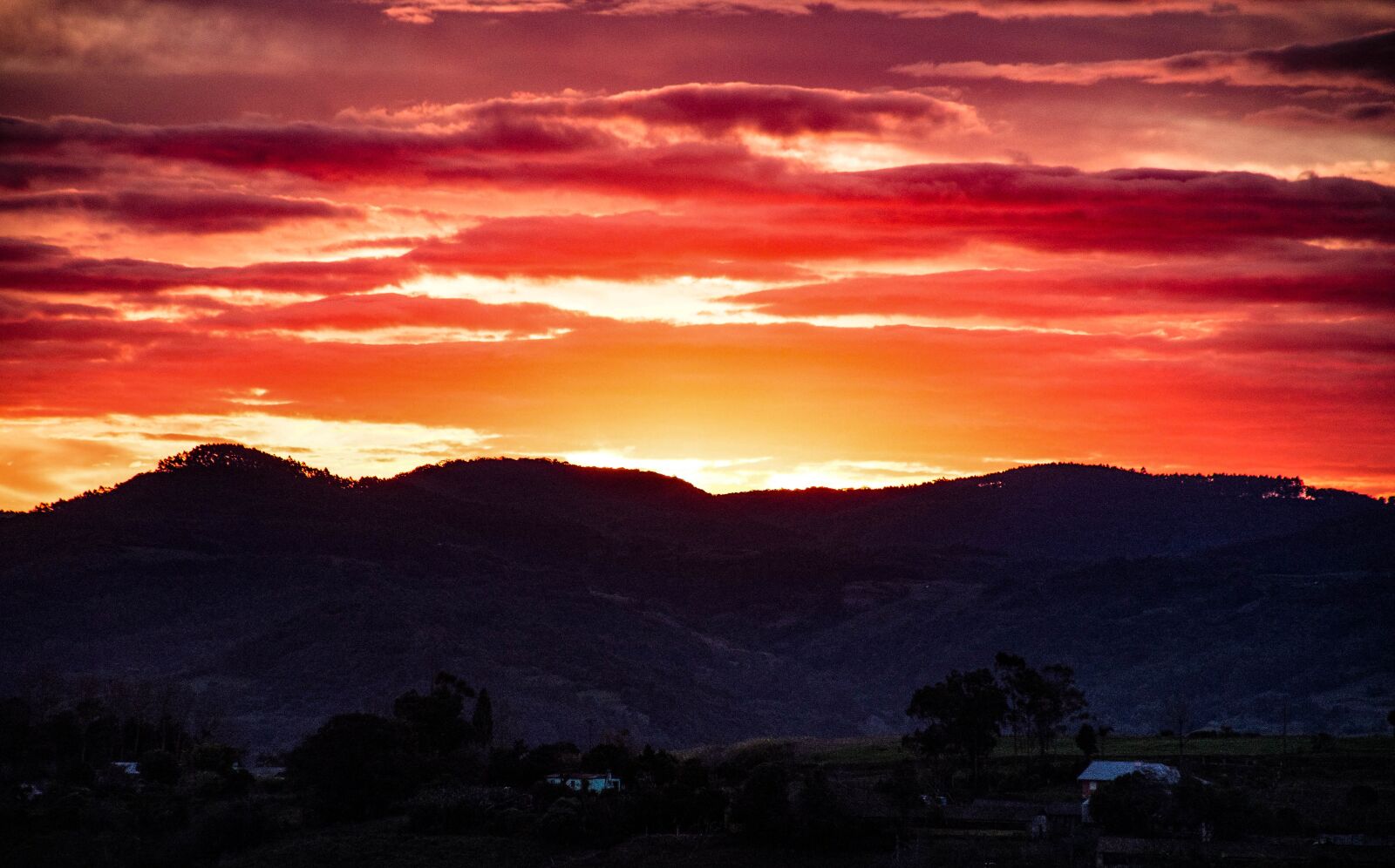Nikon D7200 sample photo. Sunset, hills, mountain photography