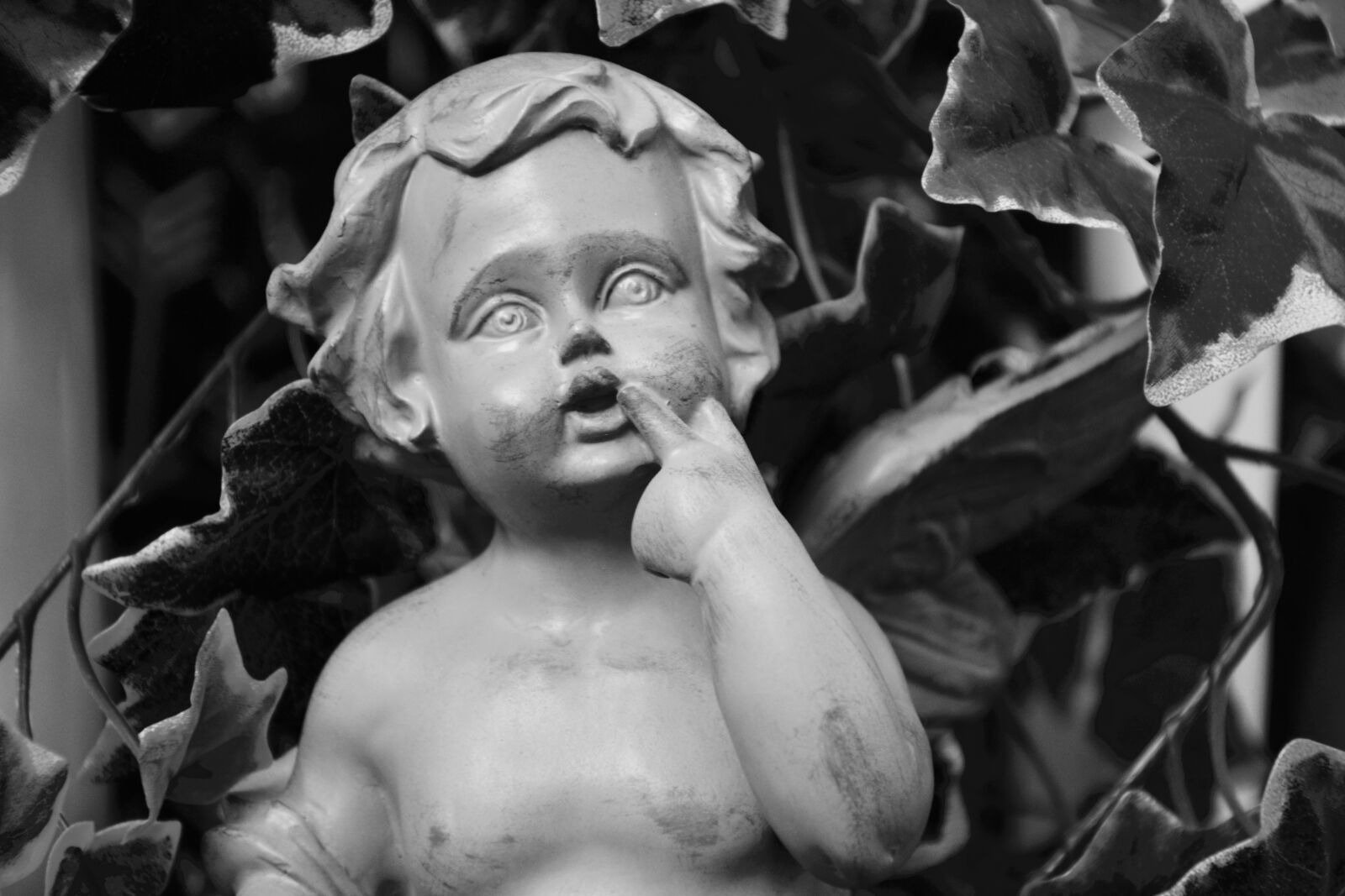Nikon D5200 sample photo. Statue angel, resin, decorative photography