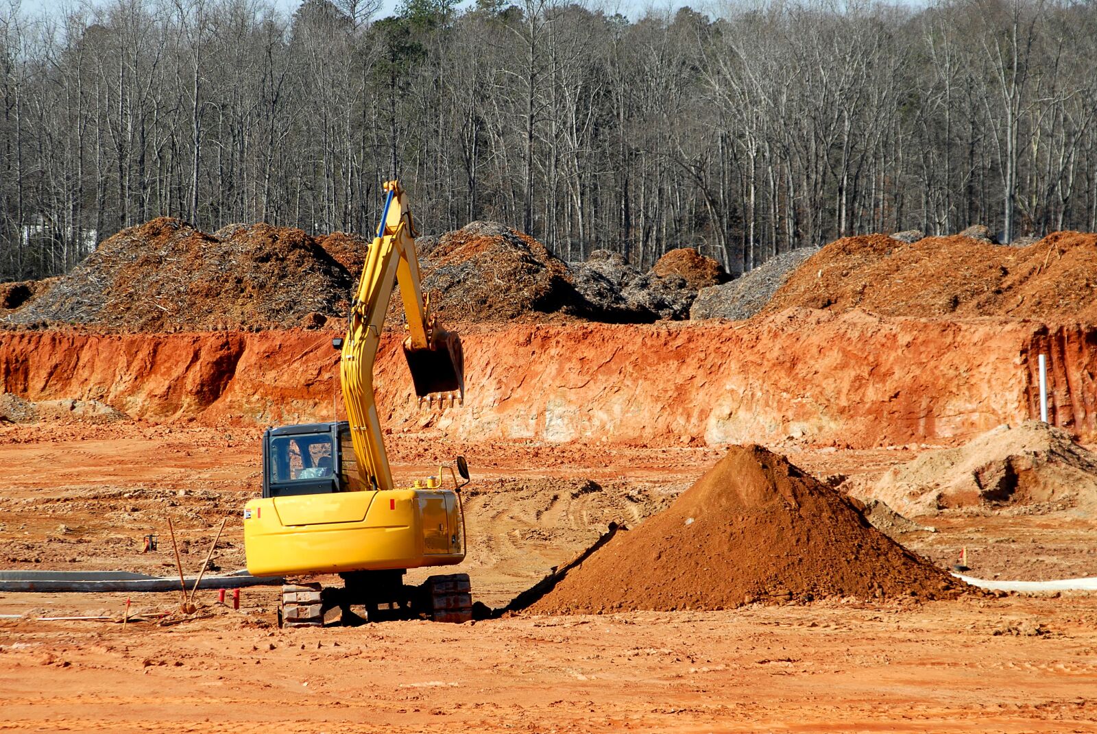 Nikon D200 sample photo. Construction site, heavy equipment photography