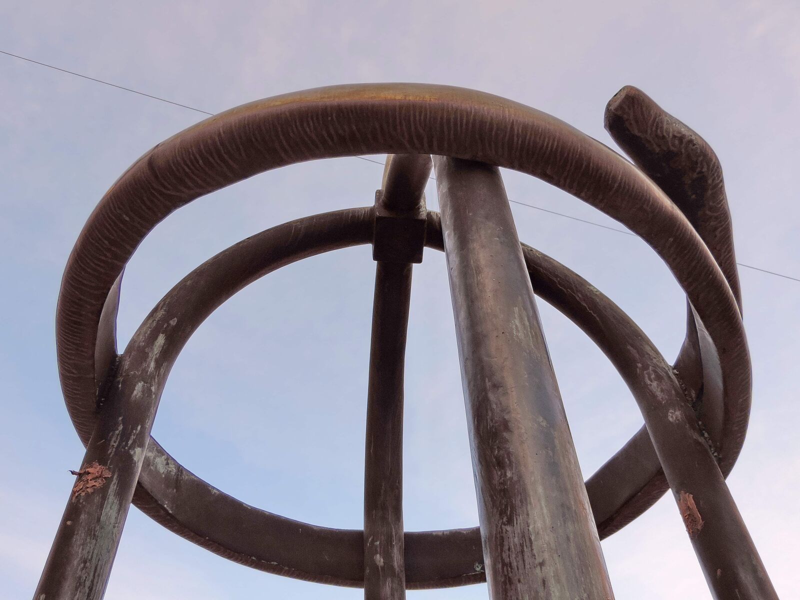 Nikon Coolpix P520 sample photo. Big, brass, bronze, sculpture photography
