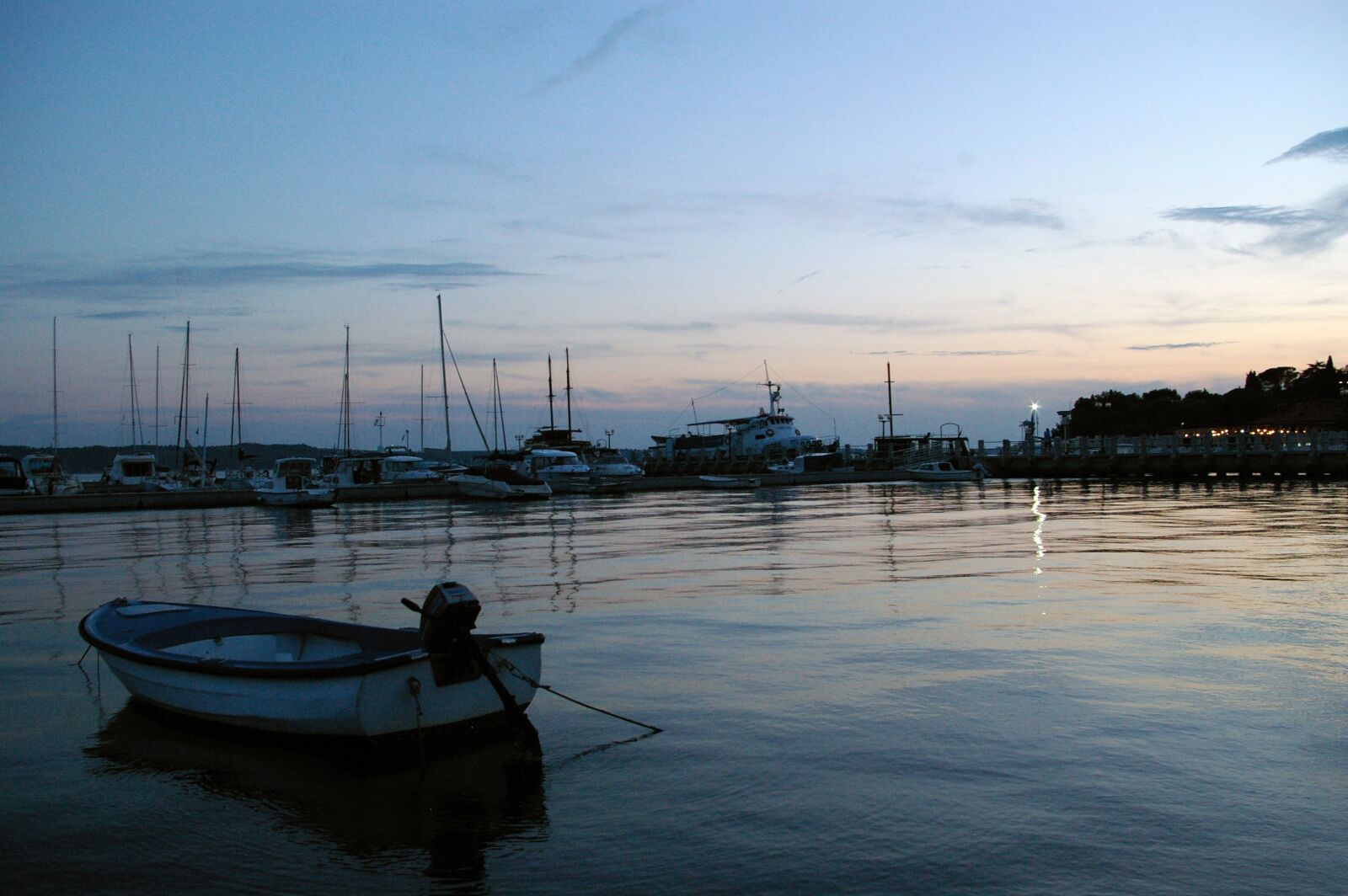 Pentax K100D Super sample photo. Sunset, boat, sea photography
