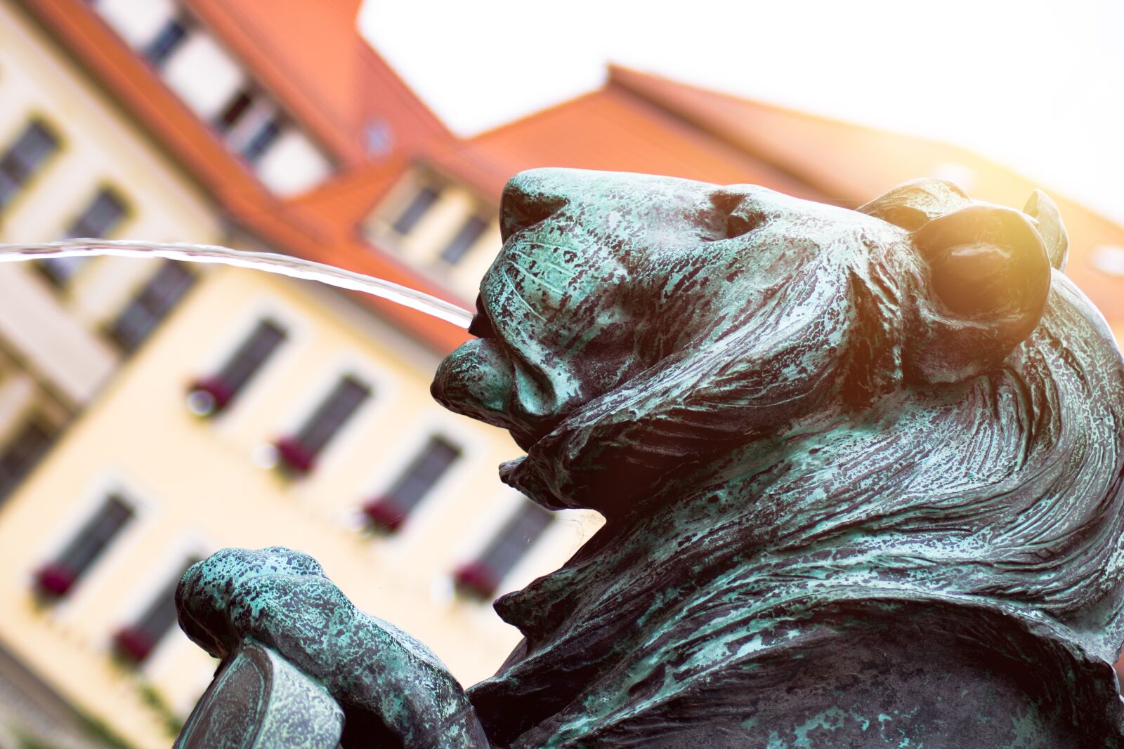 Tamron AF 70-300mm F4-5.6 Di LD Macro sample photo. Freiberg, water, fountain photography