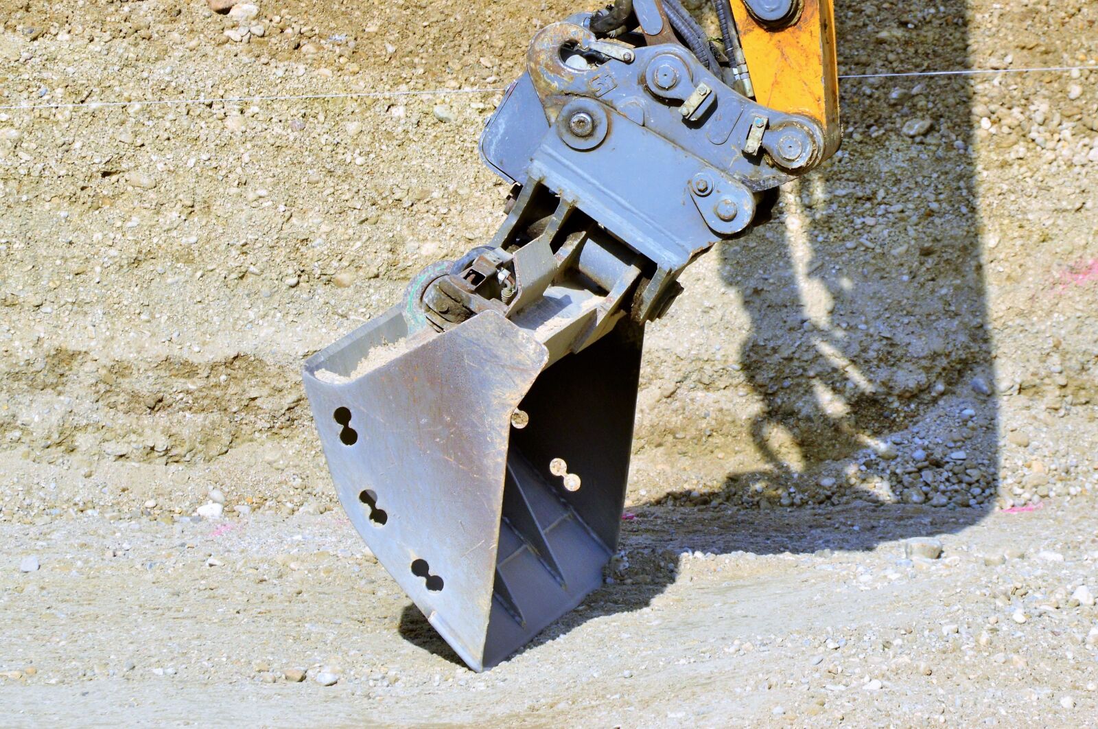 Nikon D3200 sample photo. Backhoe bucket, blade, excavators photography