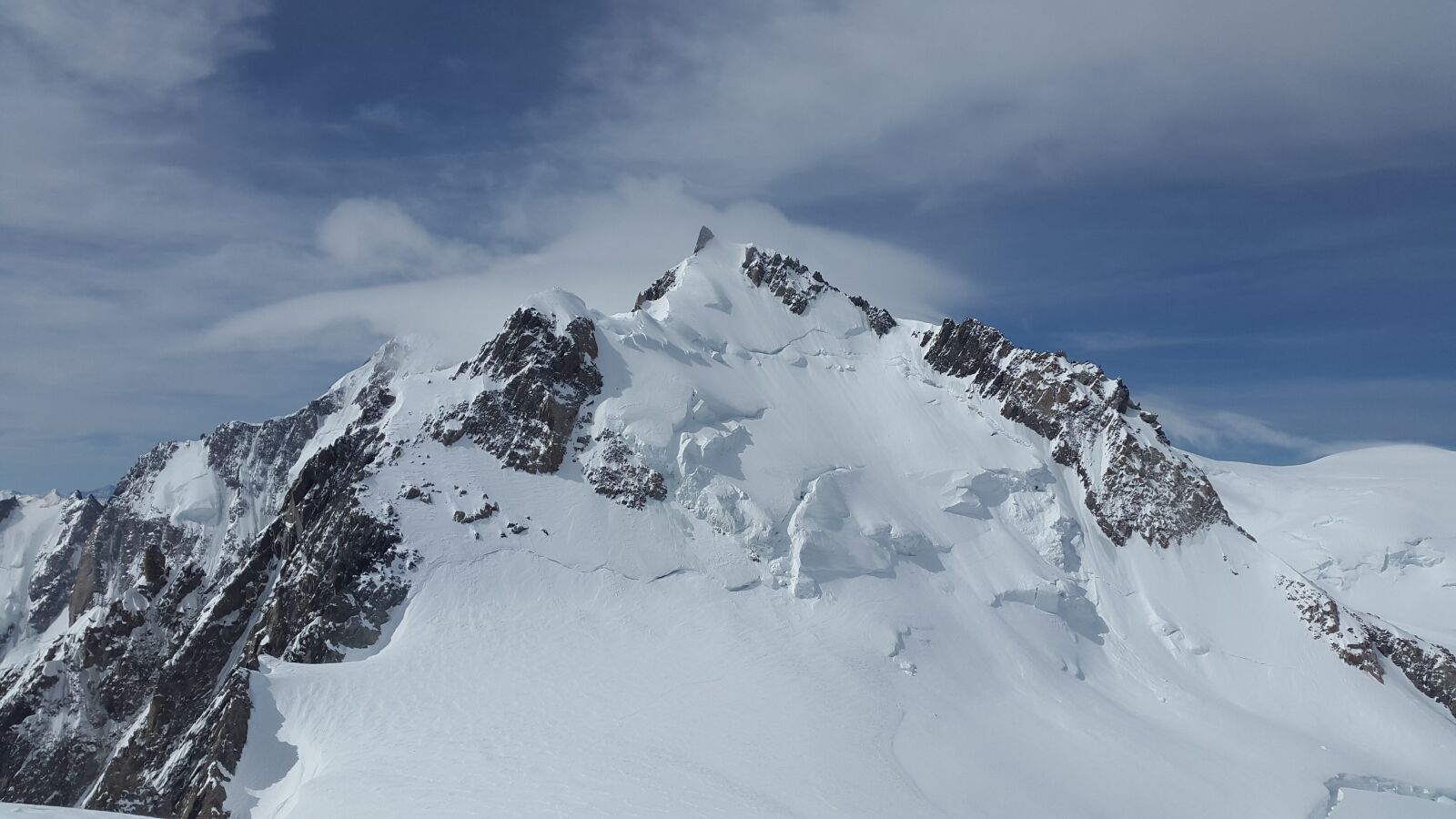Samsung Galaxy Alpha sample photo. Mont maudit, glacier, seracs photography