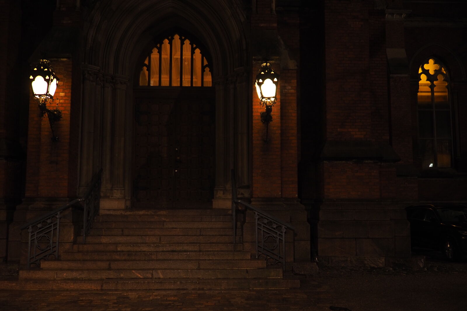 Olympus PEN E-PL10 sample photo. The haunted church stairs photography