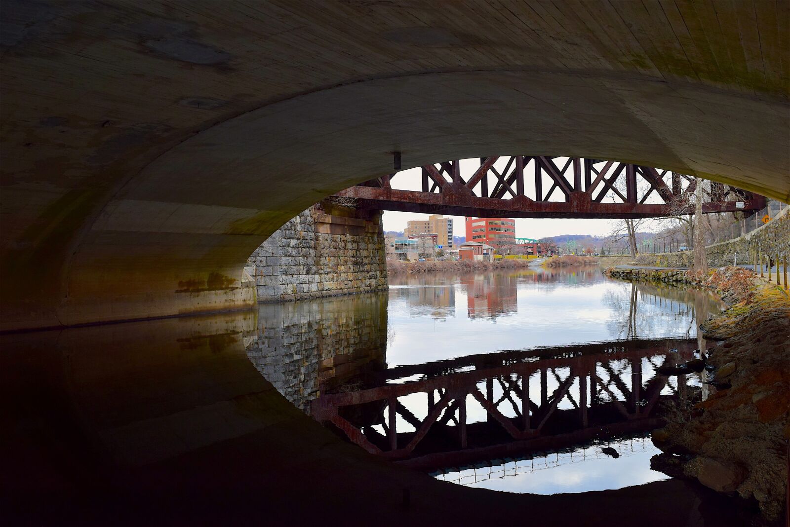 Nikon D3300 sample photo. Tunnel, bridge, water photography