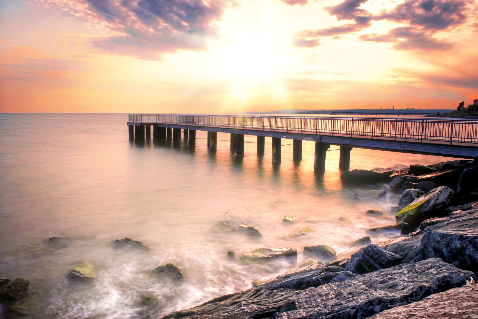 Nikon D3S sample photo. Sunset, landscape, long exposure photography