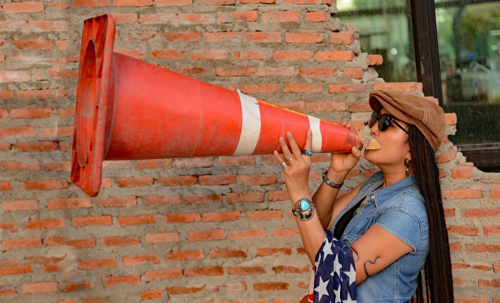 Nikon D600 sample photo. Instructor, megaphone, bullhorn photography