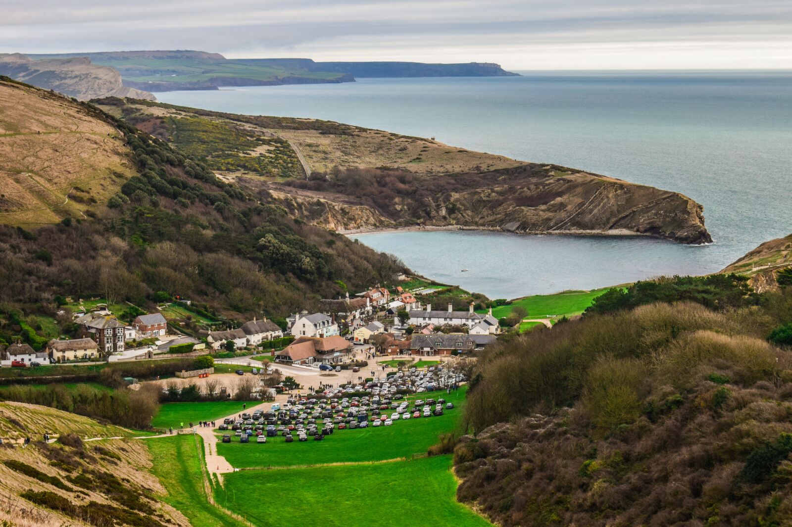 Nikon D3300 sample photo. Lulworth cove, landscape, village photography