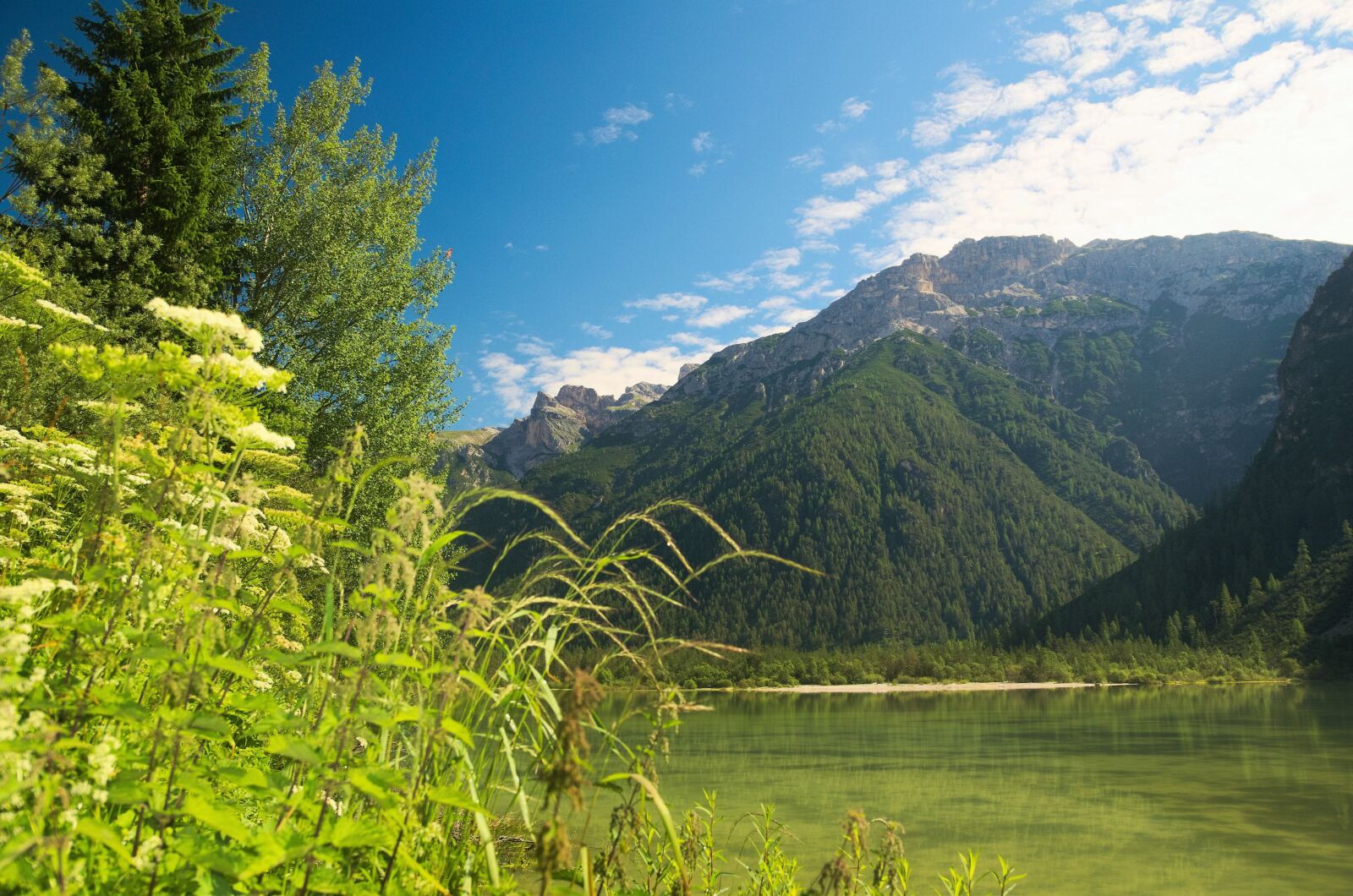 Nikon D5100 sample photo. Mountains, lake, the dolomites photography