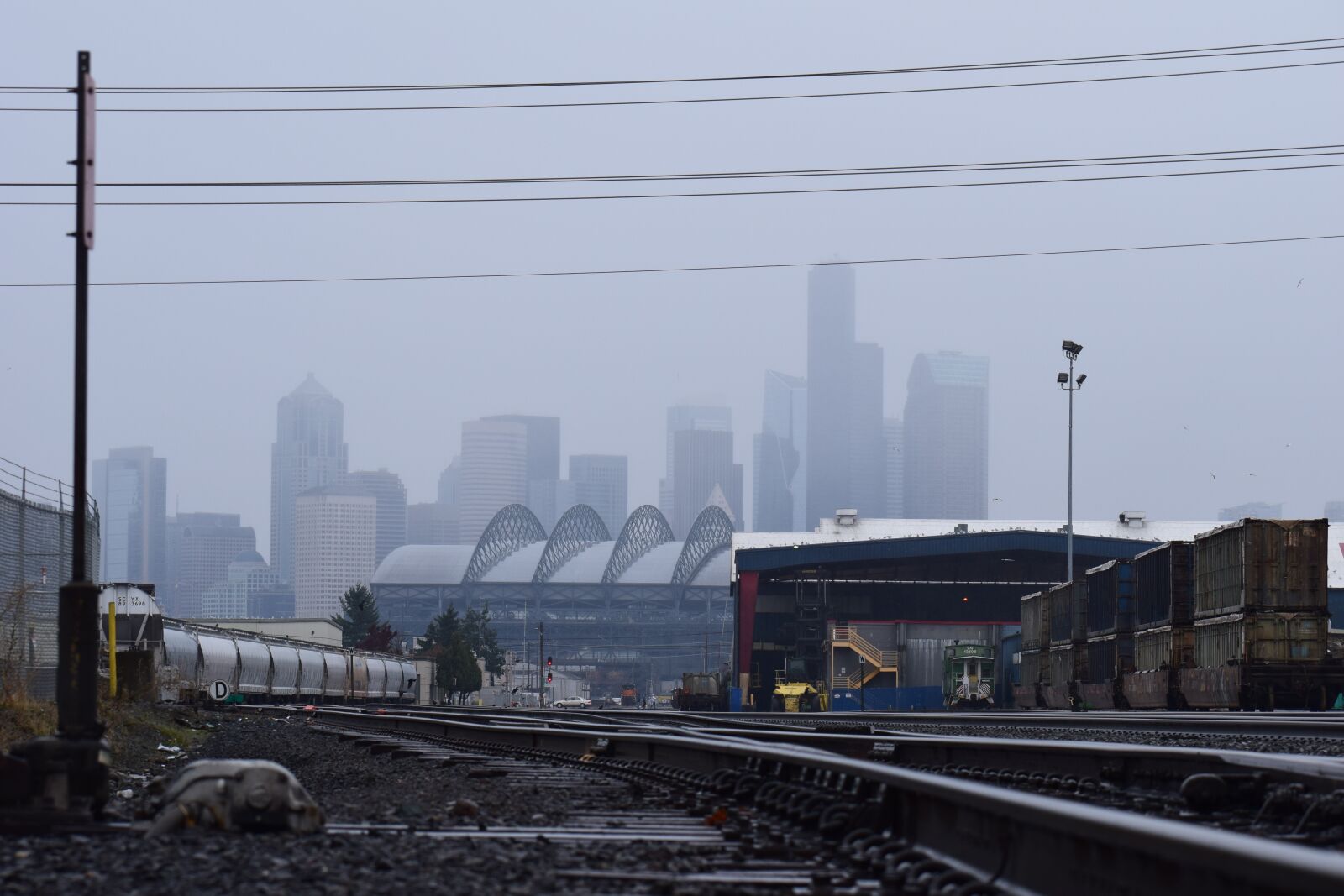 Nikon D5300 sample photo. Seattle, fog, washington photography