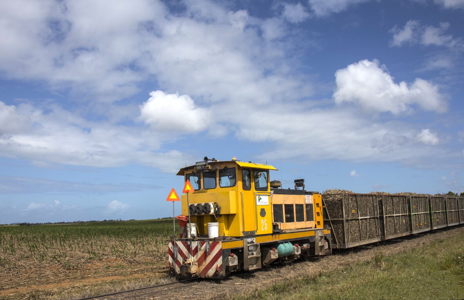 Canon EOS M6 sample photo. Sugar cane, train, australia photography