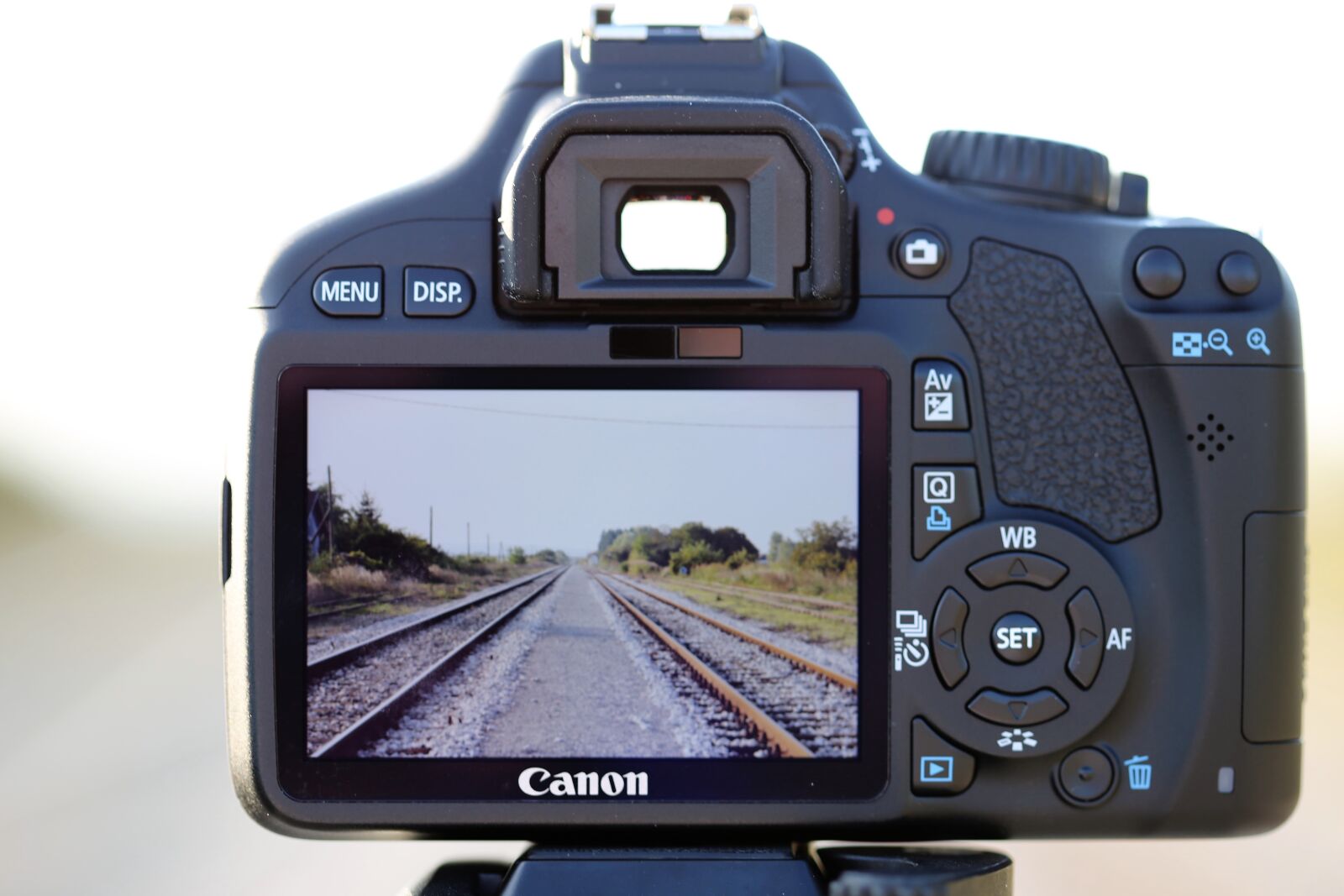 Canon EOS 6D + Canon EF 100mm F2.8 Macro USM sample photo. Camera on railway, photo photography