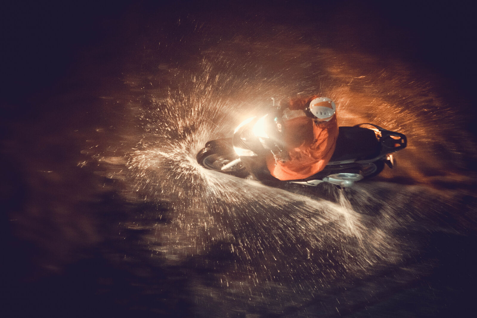 Canon EOS 7D + Canon EF 50mm F1.8 II sample photo. Adult, biker, dark, evening photography