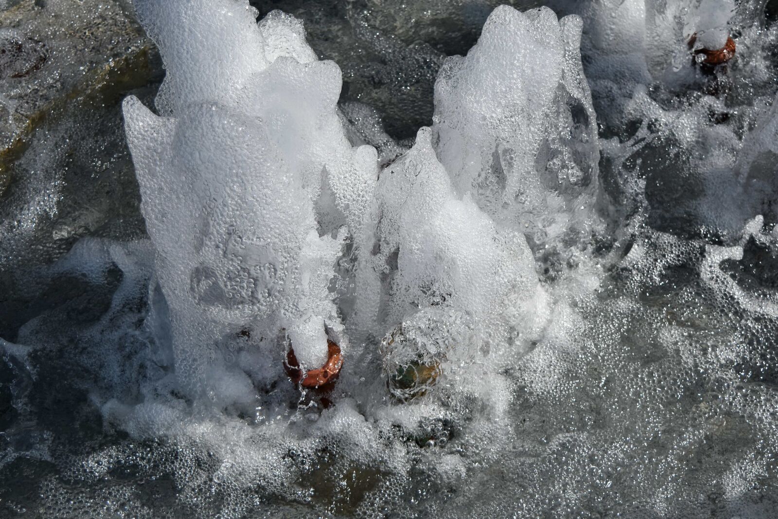 Nikon D5500 sample photo. Fountain, water, cold, outdoors photography
