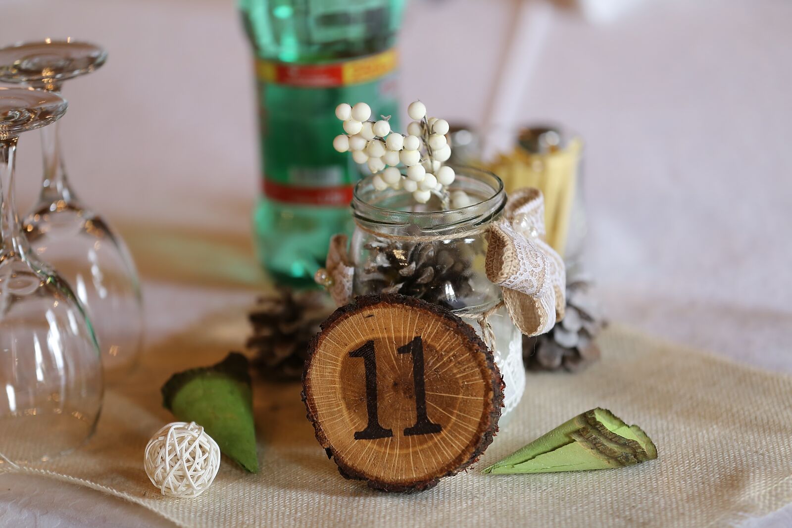 Canon EF 70-200mm F2.8L IS II USM sample photo. Decoration, number, table, jar photography