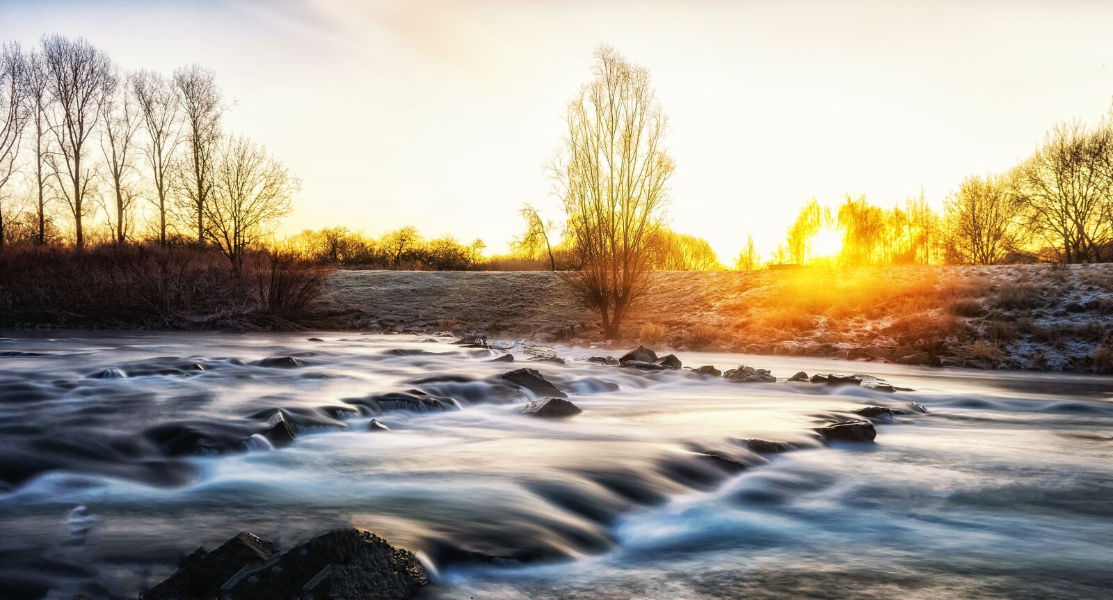 Nikon D3300 sample photo. Sunrise, river, morgenstimmung photography