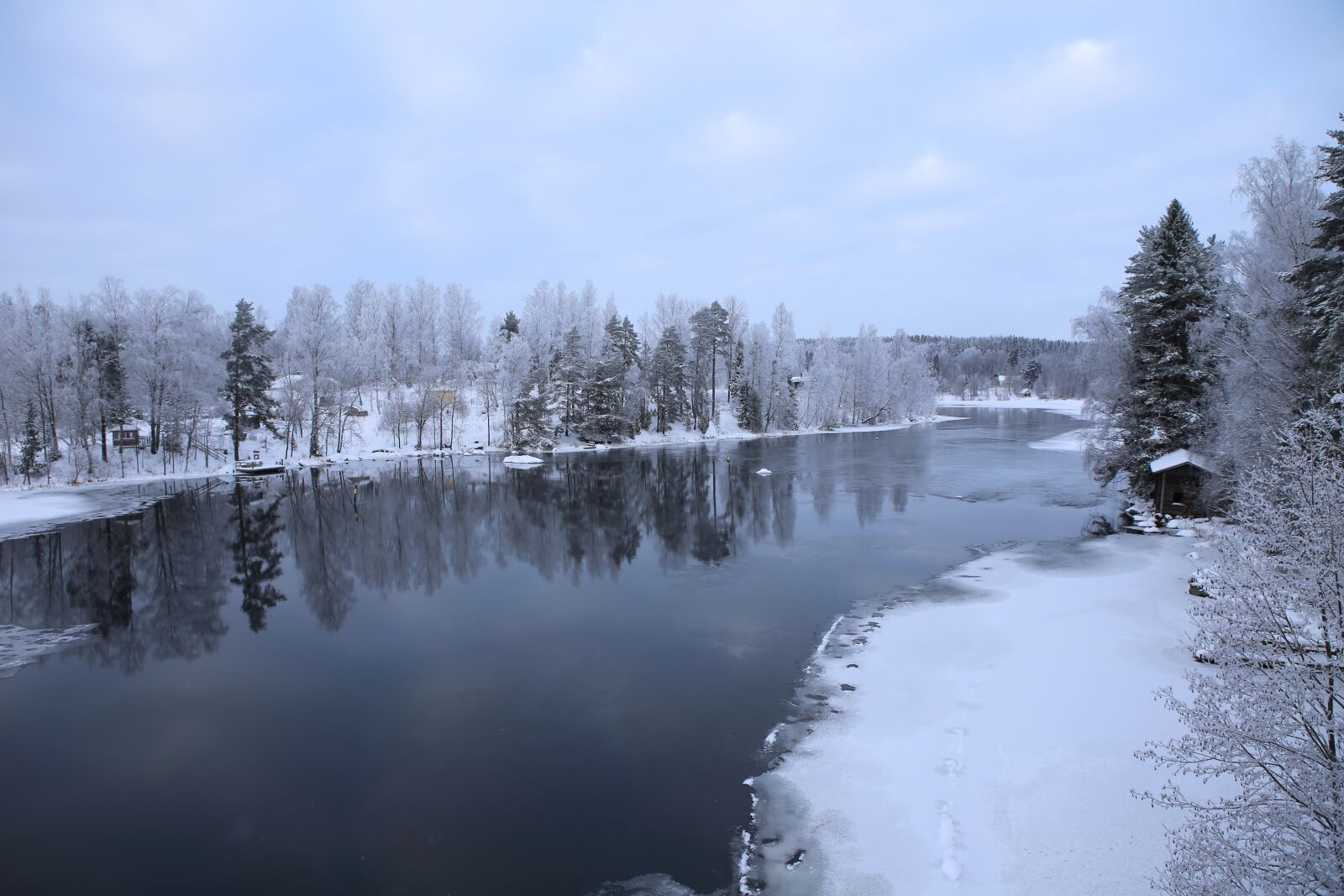 Canon EOS 6D + Canon EF 24-70mm F2.8L USM sample photo. Winter, river, snow photography