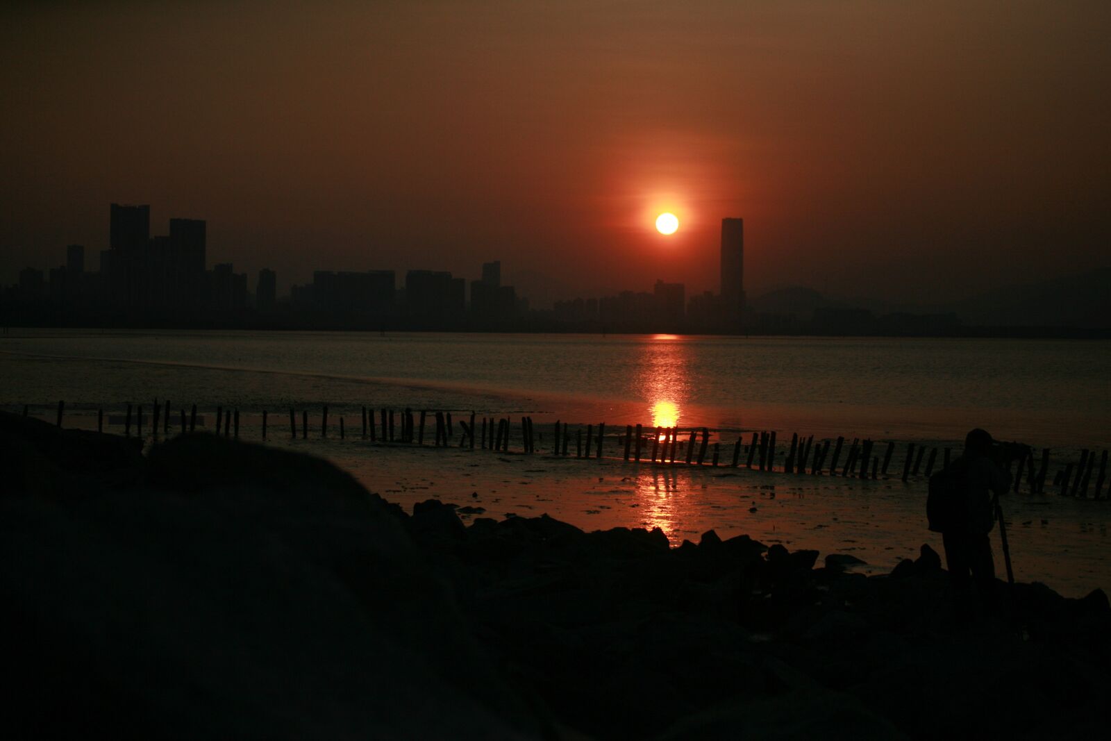 Canon EOS 5D sample photo. Sun, rise, shenzhen photography