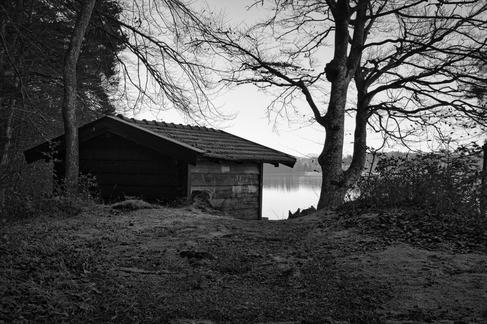 Nikon D7100 sample photo. Hut, waters, lake photography